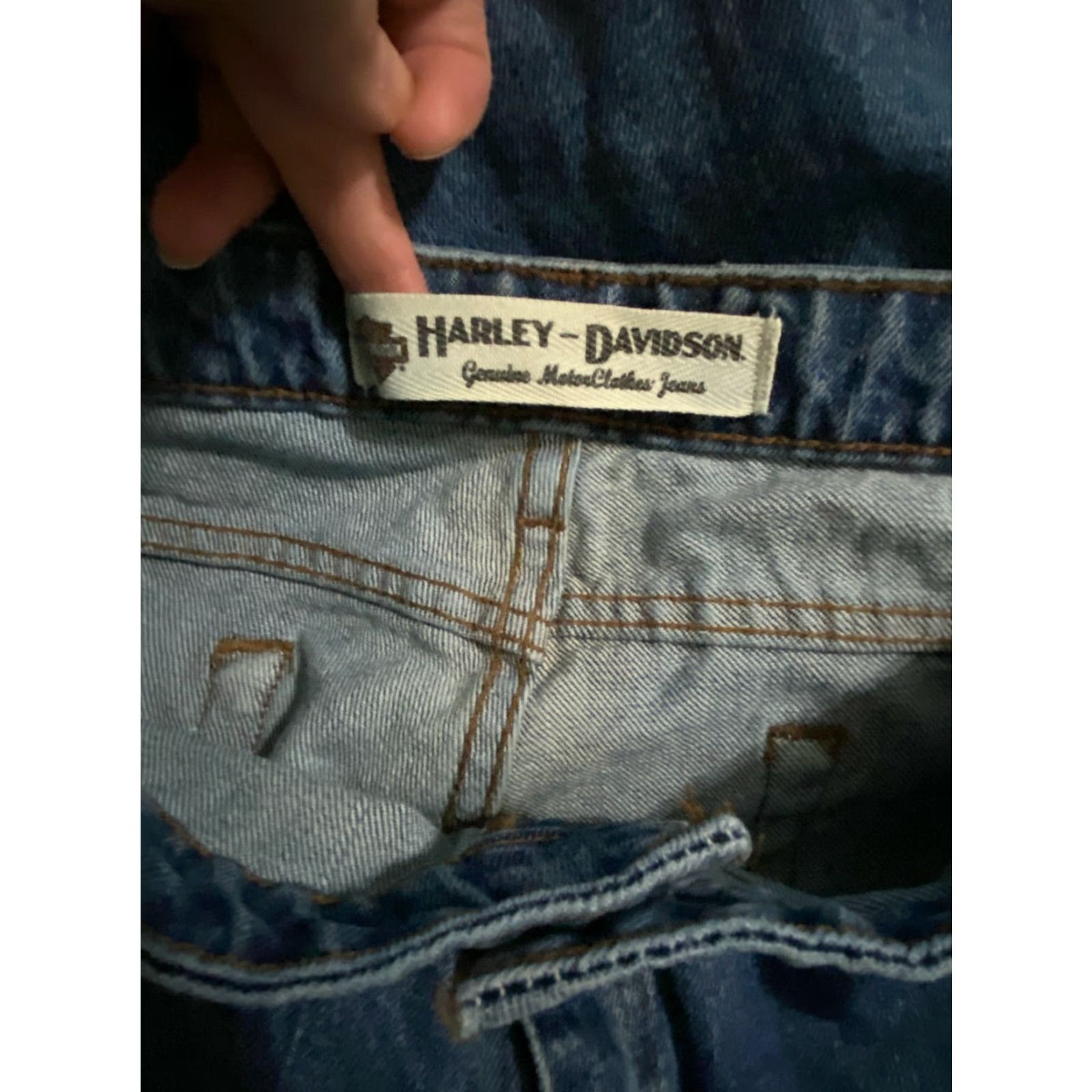 Harley Davidson VINTAGE Harley-Davidson Womens Jeans Bootcut 18 Regular Blue Acid Wash 18r Size Bottoms Mens? Size 40" / US 18 - 5 Thumbnail