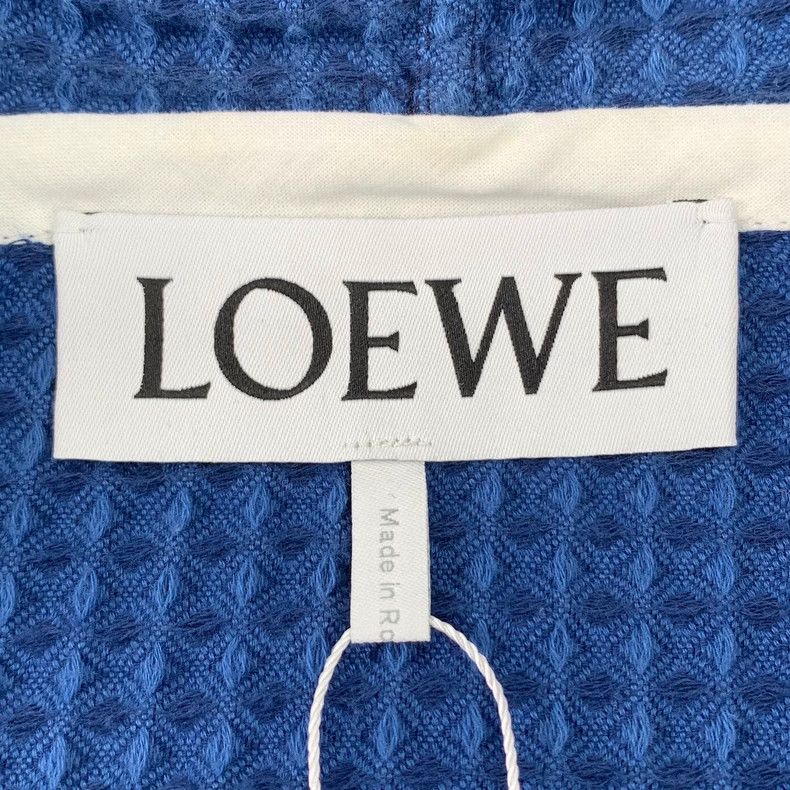 Loewe Loewe Blue letter embroidered hooded knit coat with tassel Size M / US 6-8 / IT 42-44 - 5 Thumbnail