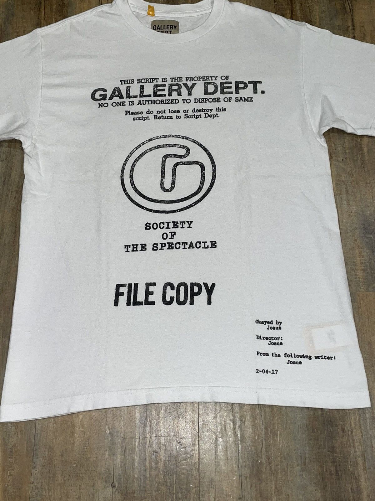Gallery Dept. NEW Gallery Dept Society of The Spectacle File Copy Logo Tee Size US S / EU 44-46 / 1 - 3 Thumbnail