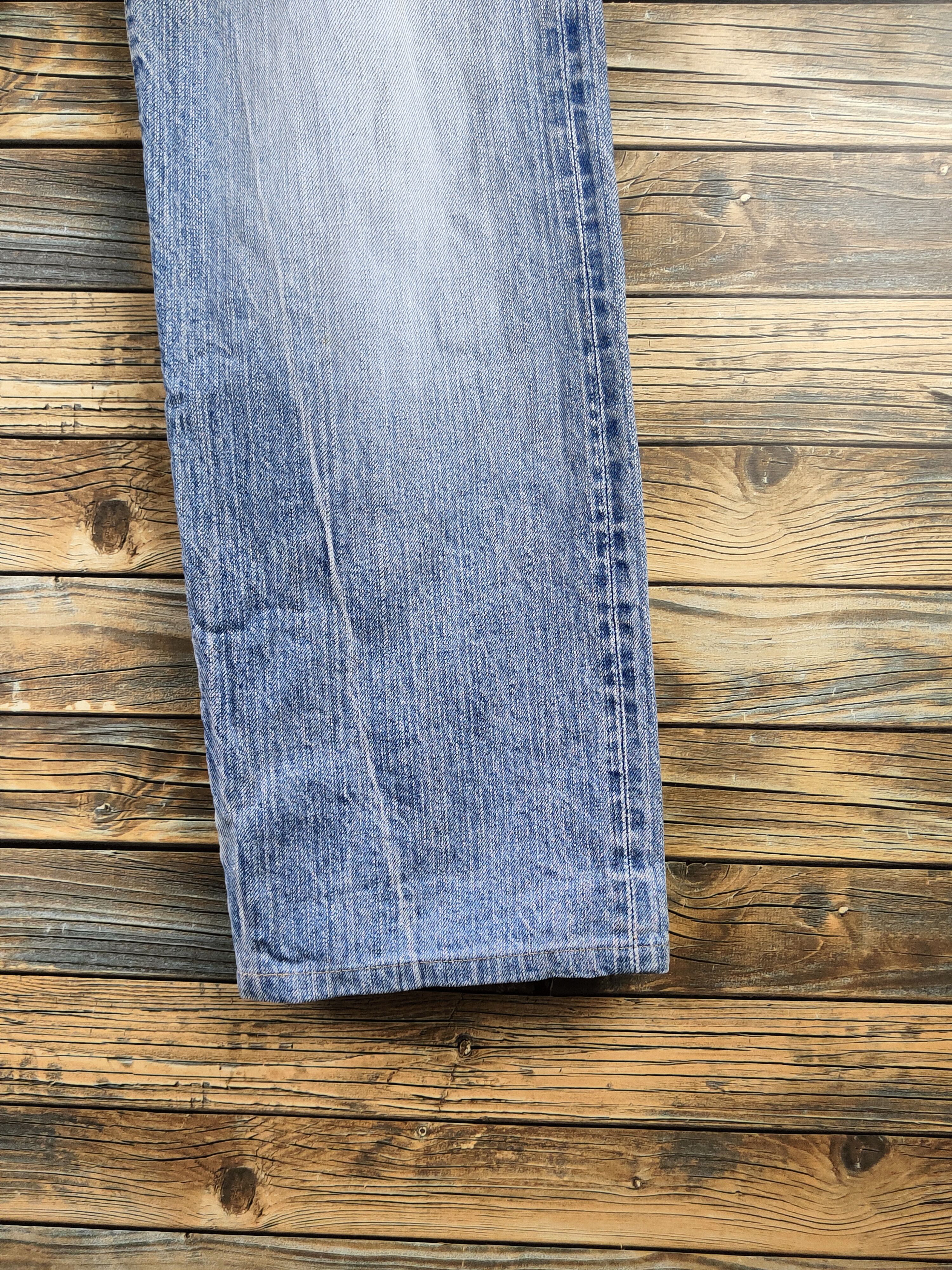 Edwin Edwin Blue Distressed Ripped Jeans #S2887 Size US 33 - 6 Thumbnail