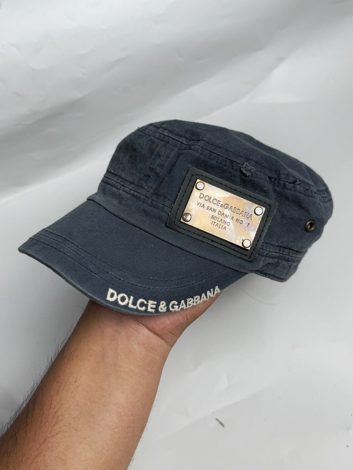 Dolce & Gabbana Commando Hats Distressed Dolce Gabbana Size ONE SIZE - 1 Thumbnail
