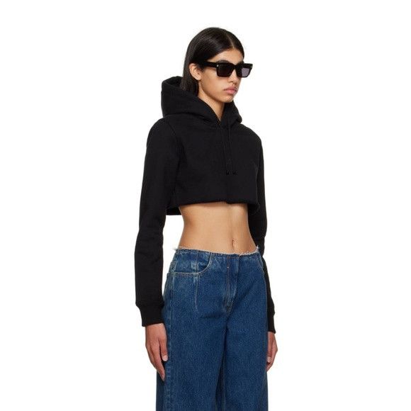 Givenchy Givenchy Black Cropped Hoodie - NEW WITH TAGS Size L / US 10 / IT 46 - 16 Thumbnail