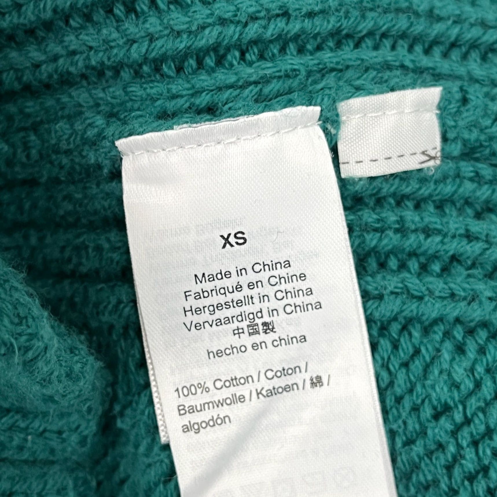 J.Crew VINTAGE J.CREW Sweater Crew Neck Oarsman Knit Green Womens XS Pullover Regular Classic Preppy Retro Knit Style 100% Cotton Ribbed Academia K5924 Size XS / US 0-2 / IT 36-38 - 6 Thumbnail