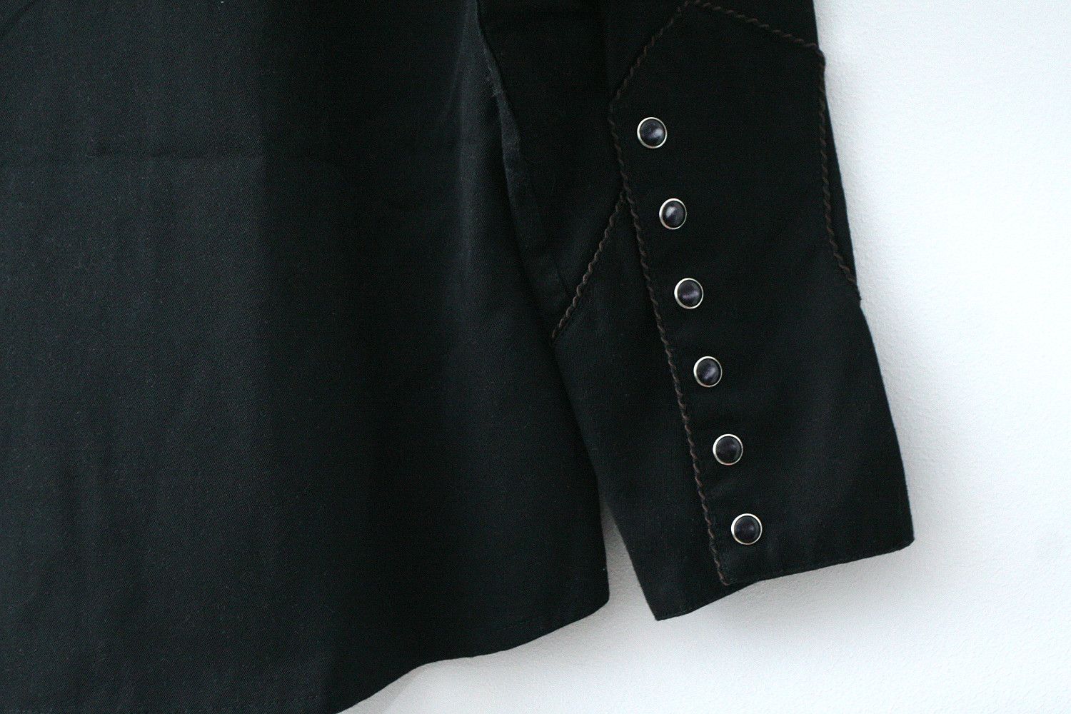 Cowboy Equipment vntg Stars Stripes Cowboy Western Black Studded Cross Shirt Size US M / EU 48-50 / 2 - 5 Thumbnail