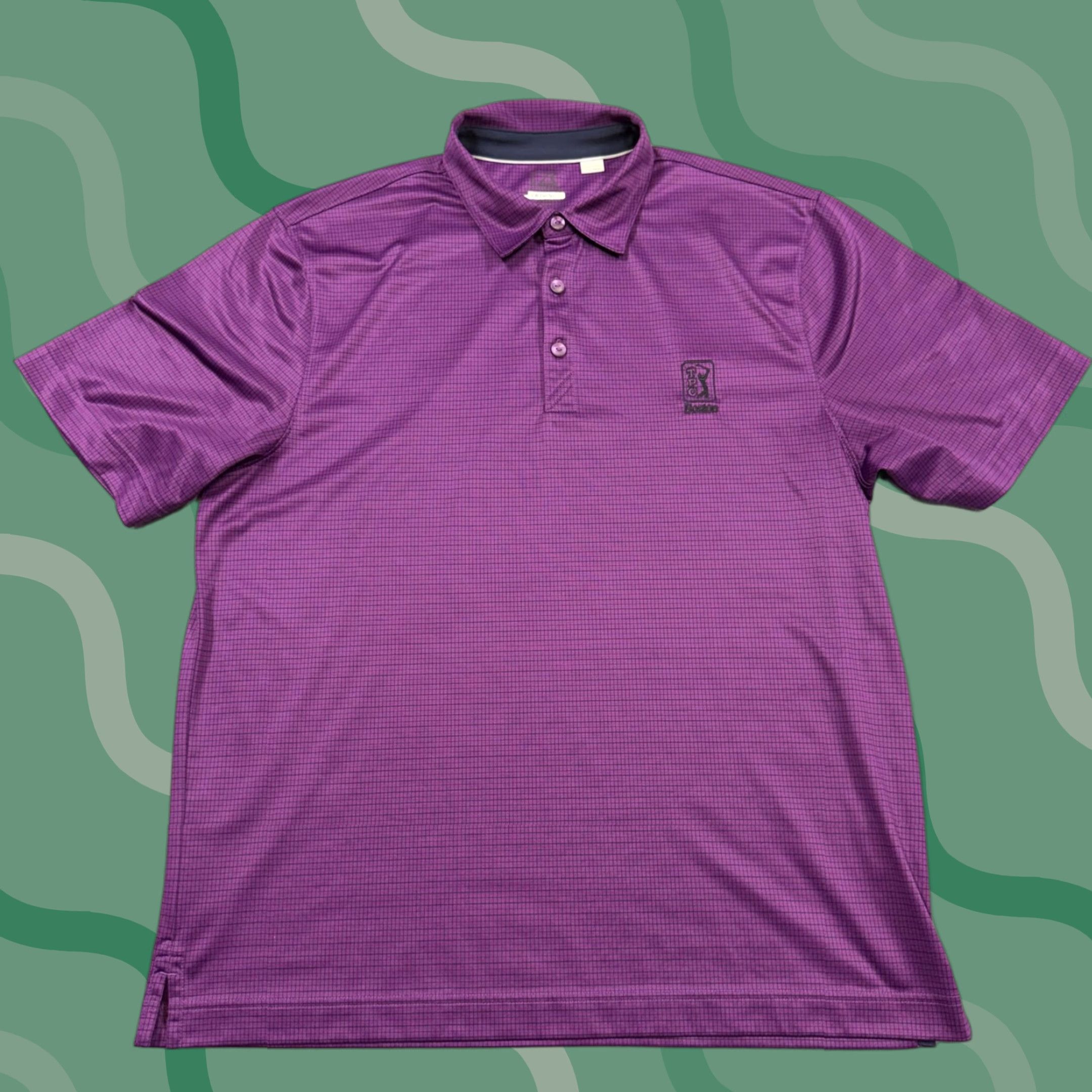 Cutter & Buck Cutter & Buck Polo Shirt Mens L Purple Check CB DryTec Golf Polo Shirt Men L Purple Check 90s? Size US L / EU 52-54 / 3 - 1 Thumbnail