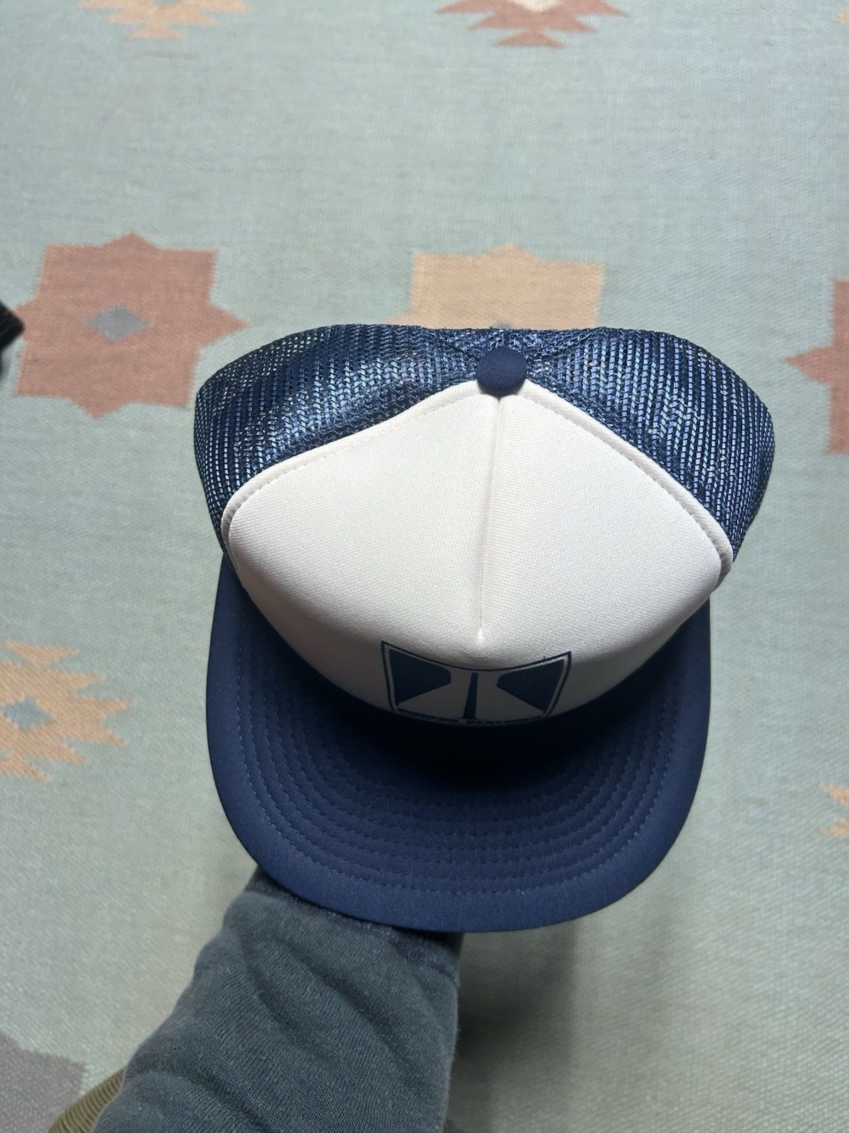 Vintage Vtg trucker hat modern research corporation 2 tone snapback Size ONE SIZE - 3 Thumbnail