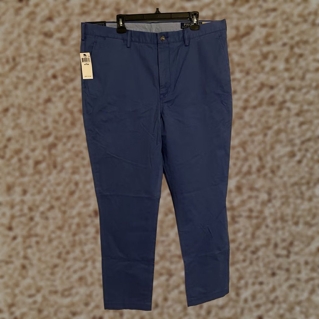 Polo Ralph Lauren Polo Ralph Lauren Stretch Classic Fit Chino Pants Blue 40Tx36 Men's New! Size US XL / EU 56 / 4 - 1 Thumbnail