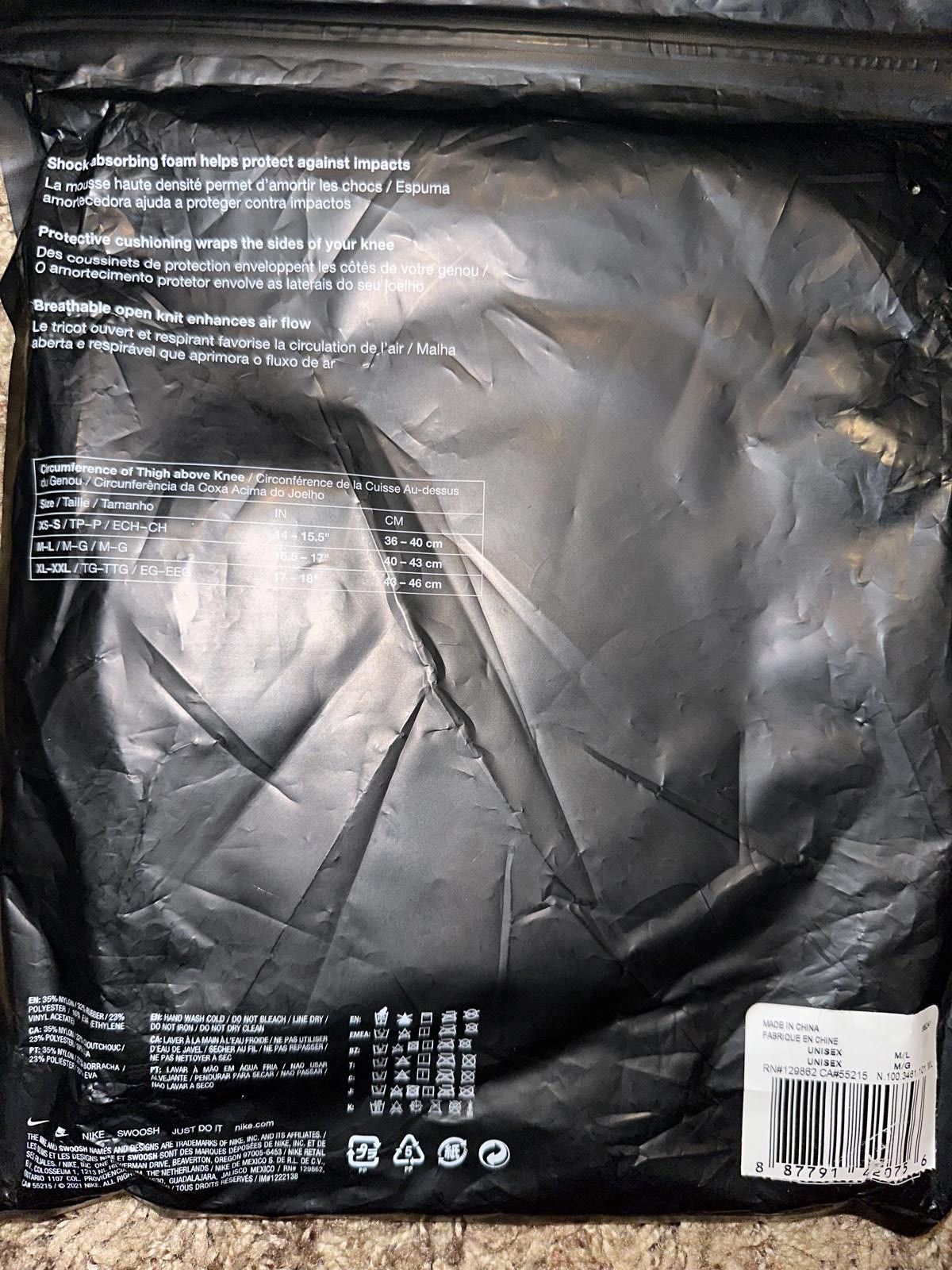 Nike Nike Varsity White Knee Pad Size ONE SIZE - 8 Thumbnail