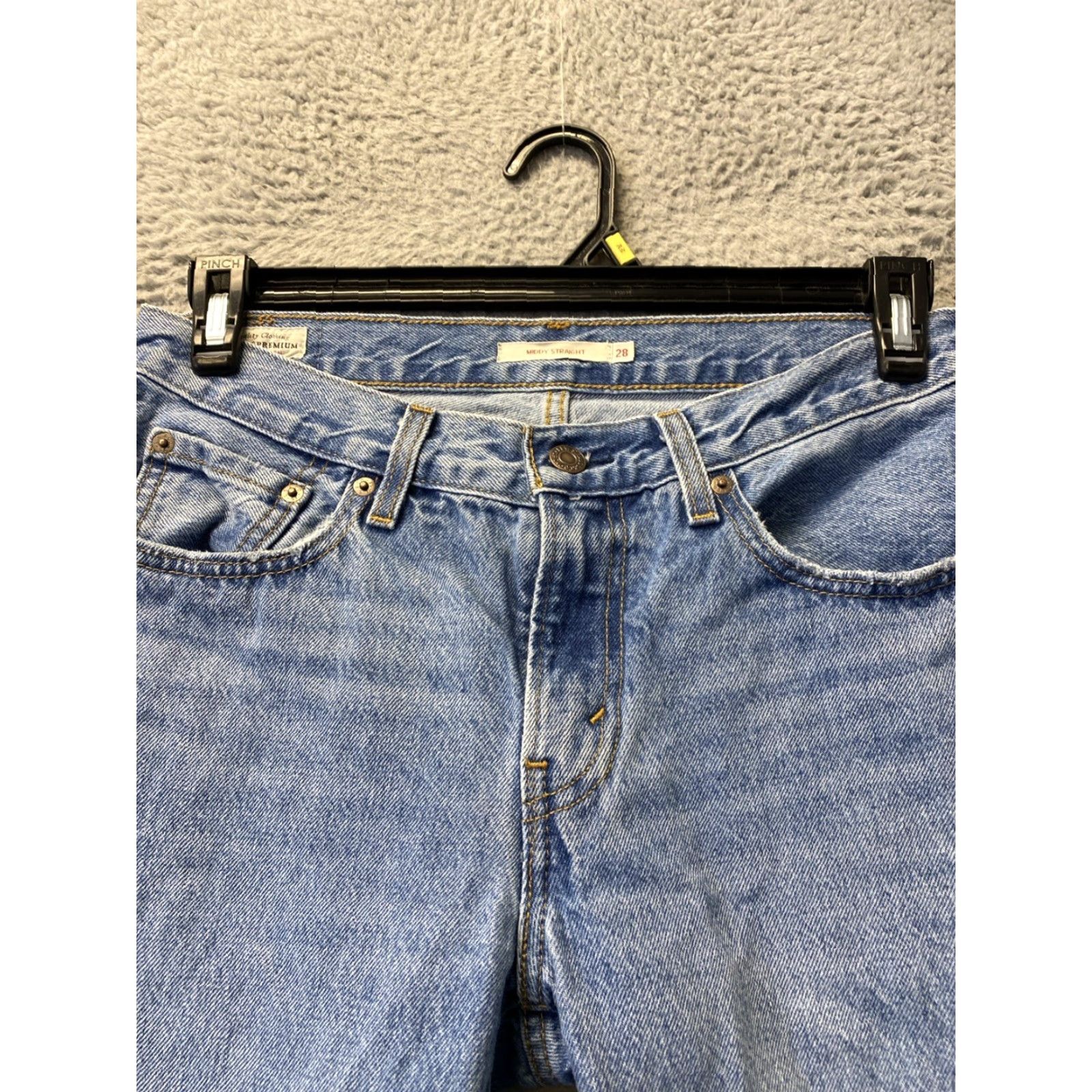 Levi's Levi's Jeans Slim 28x31.5 Regular Light Wash Blue Denim 500 Series 511 Mens Slim Fit Zipper Closure Size US 28 / EU 44 - 2 Thumbnail