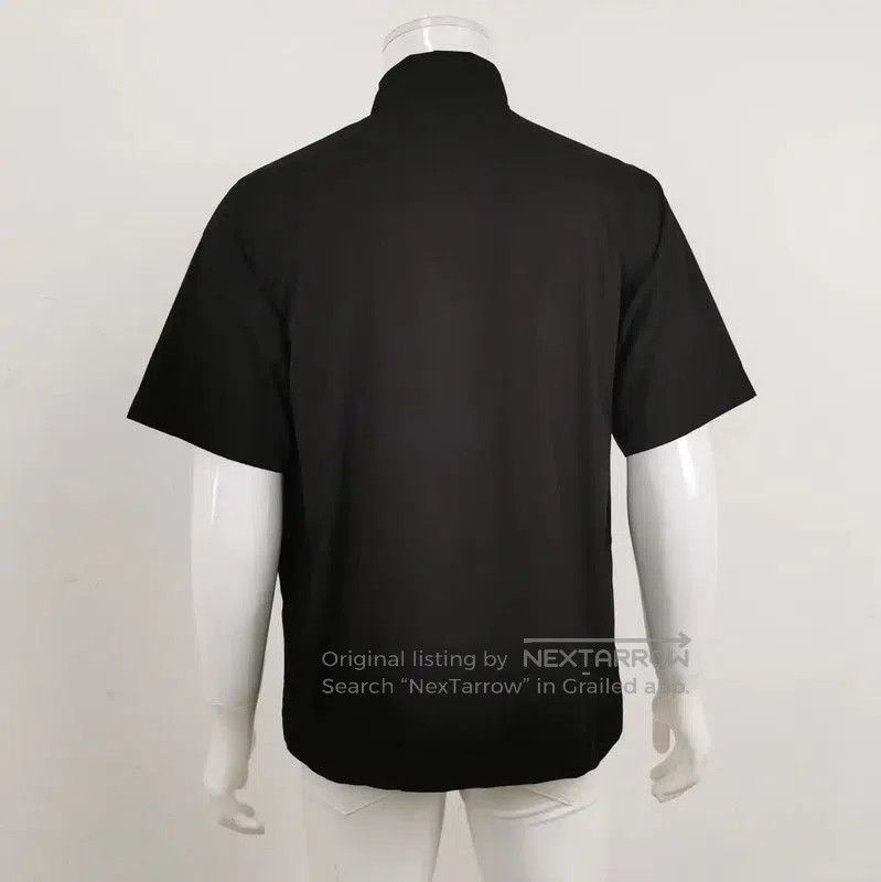 Prada Prada Black Cotton Logo Print Short Sleeve Shirt. Size US S / EU 44-46 / 1 - 2 Thumbnail
