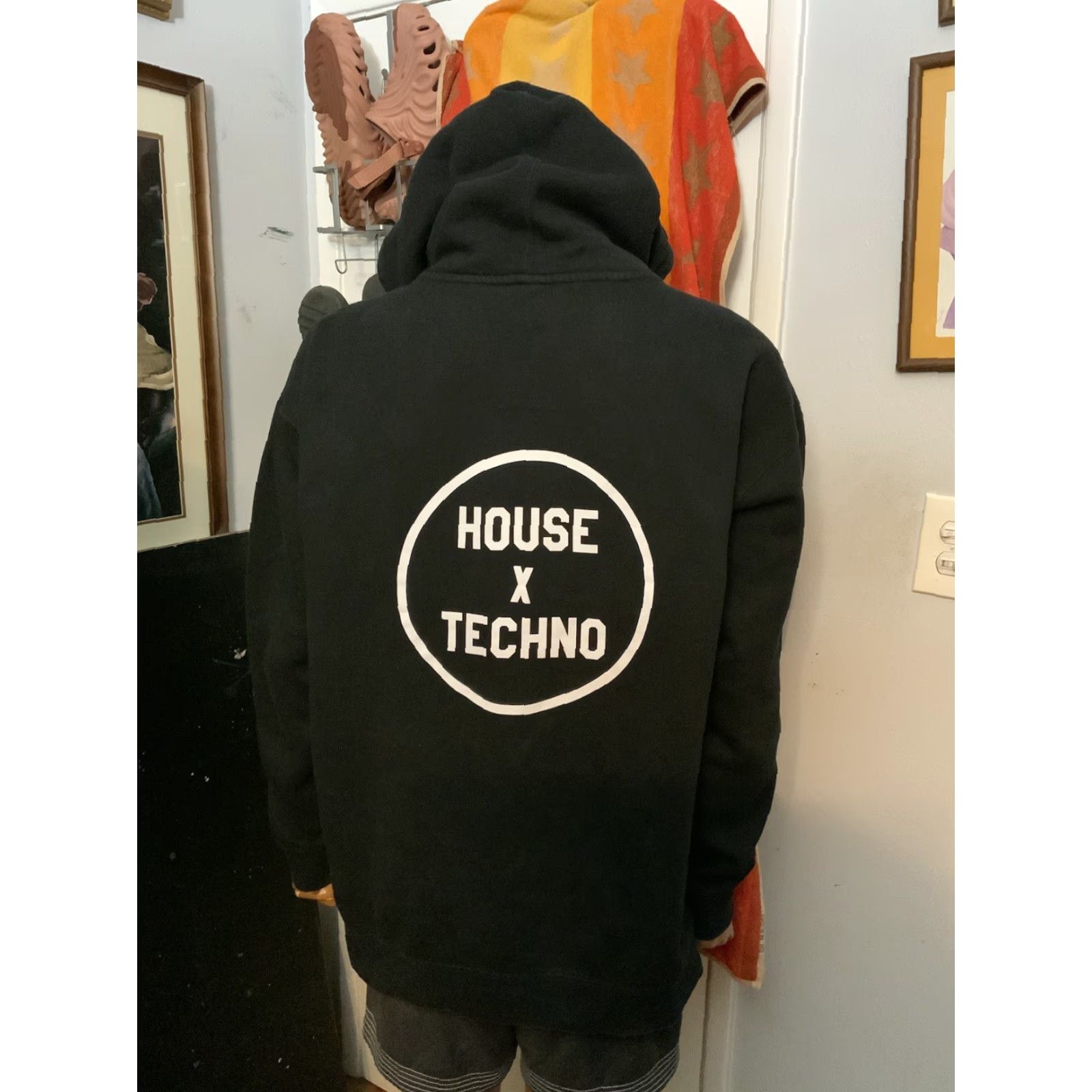 Vintage CRSSD Festival House X Techno Music Full Zip Black Independent Hoodie Men 2XL Size US XXL / EU 58 / 5 - 7 Thumbnail