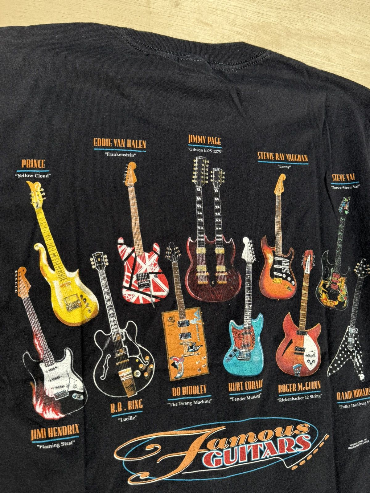 Band Tees × Vintage 1999 Kurt Cobain Famous Guitars Vintage 90’s Rock Band Shirt Size US L / EU 52-54 / 3 - 4 Thumbnail
