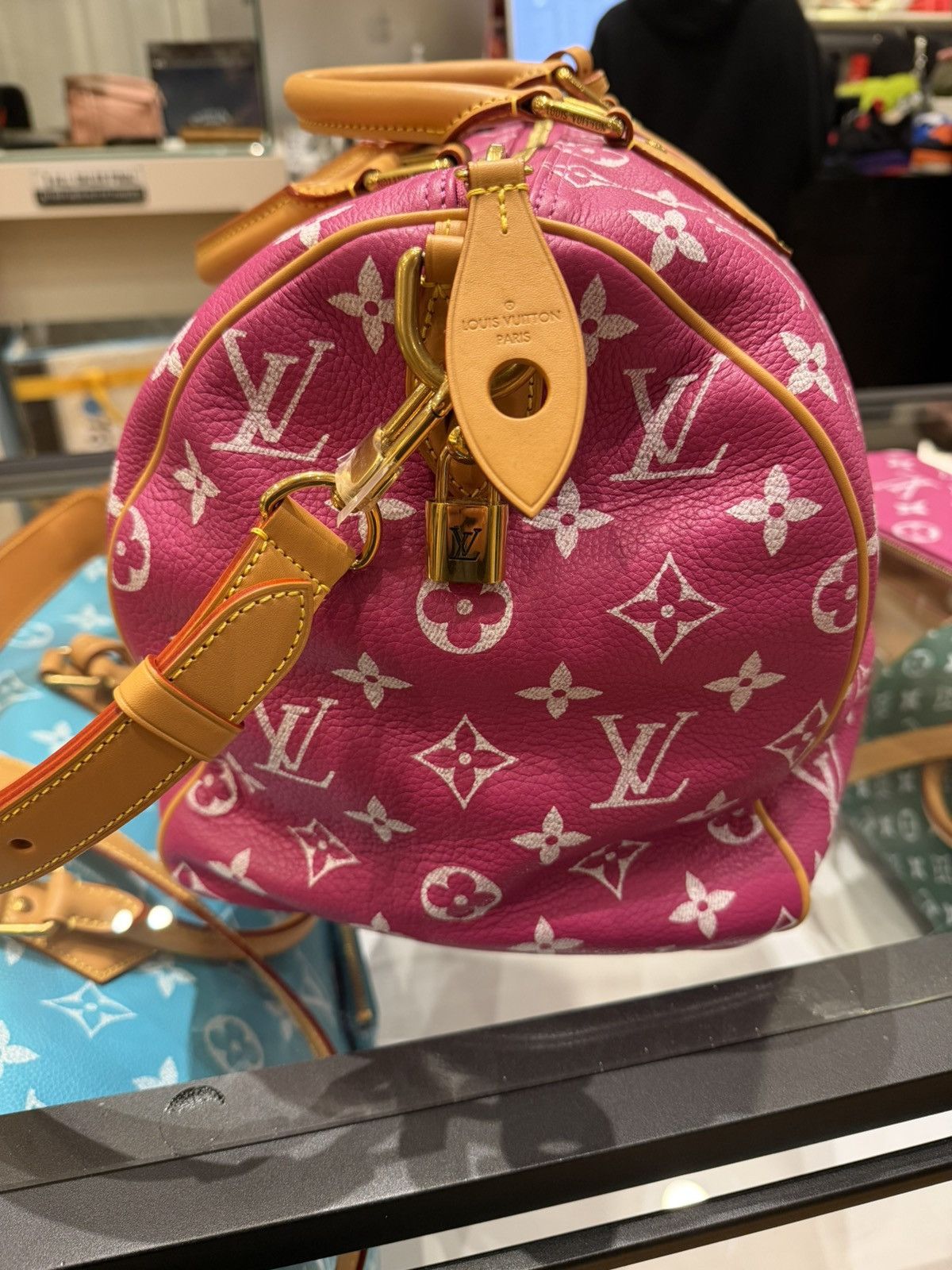 Louis Vuitton Louis Vuitton P9 Speedy 40 Bandouliere Pink Agate Size ONE SIZE - 4 Thumbnail