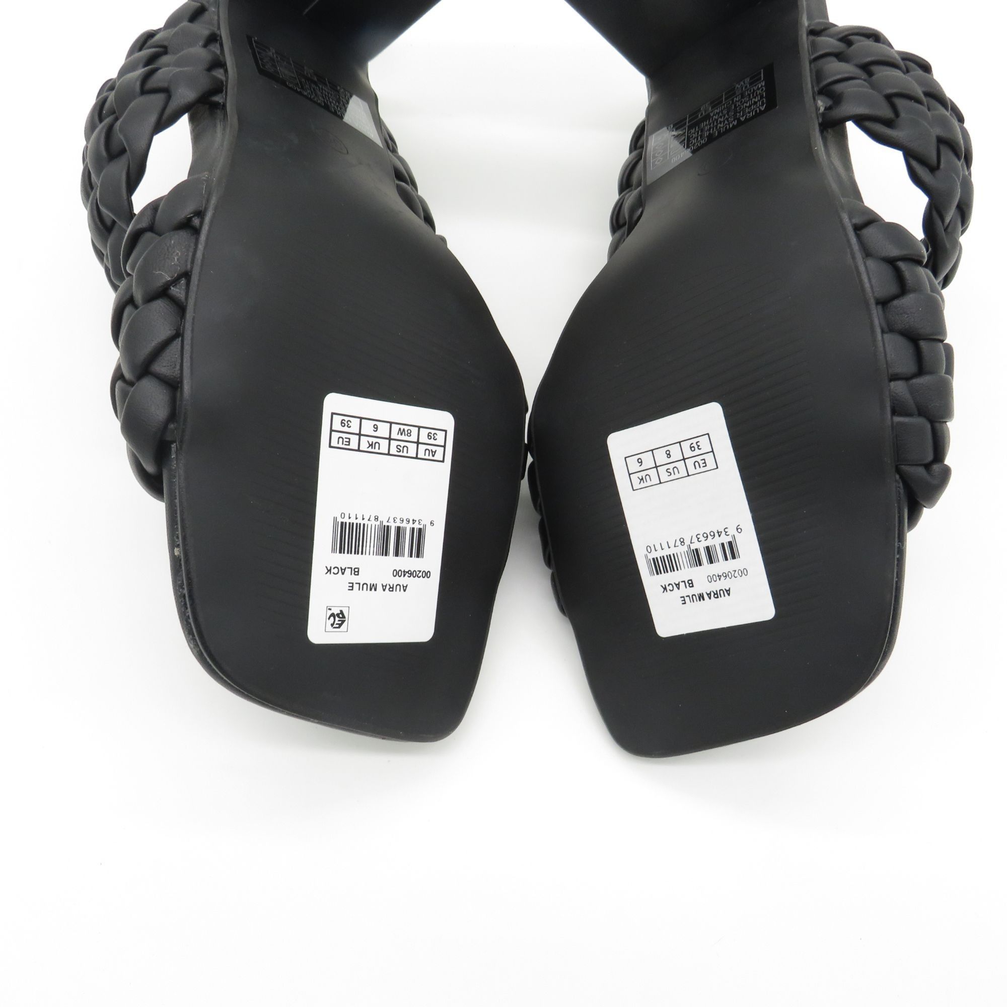 Other City Chic Black Braided Heeled Sandals Size 8 Square Toe NEW Size US 8 / IT 38 - 6 Thumbnail