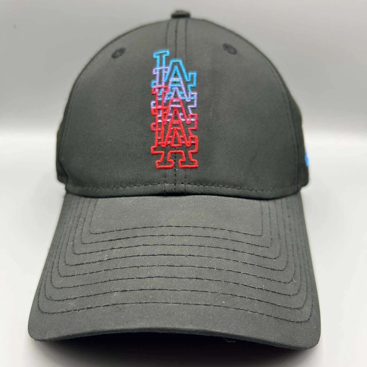 New Era Los Angeles LA Dodgers Hat Men Black Embroidered Strap Back Size ONE SIZE - 1 Thumbnail