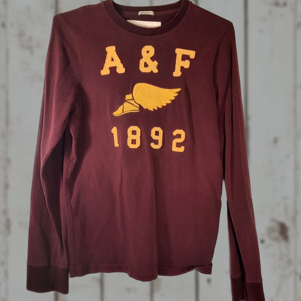 Abercrombie & Fitch Abercrombie & Fitch Jumper Mens Vintage Large L Red Pullover Sweatshirt Crew Neck Size US L / EU 52-54 / 3 - 1 Thumbnail