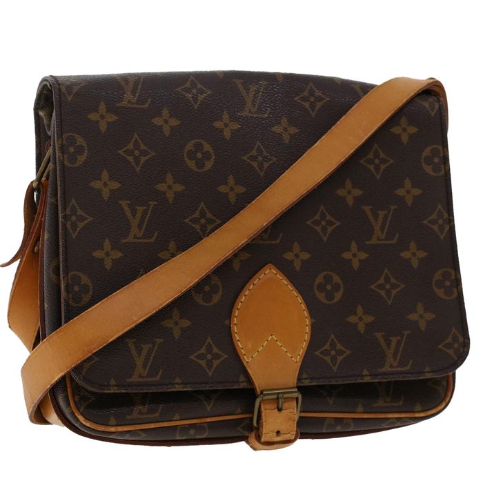Louis Vuitton - Authenticated Geronimo Handbag - Leather Brown for Women, Very Good Condition