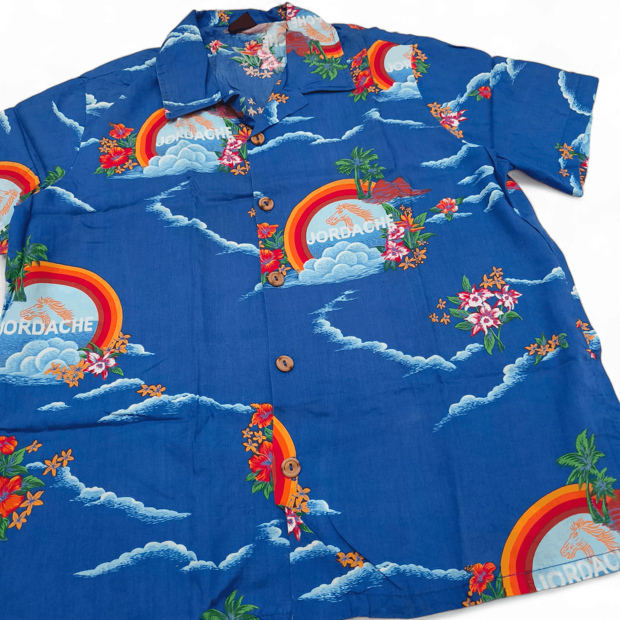 Jordache Vintage Jordache Hawaiian Aloha Shirt Size US M / EU 48-50 / 2 - 2 Thumbnail