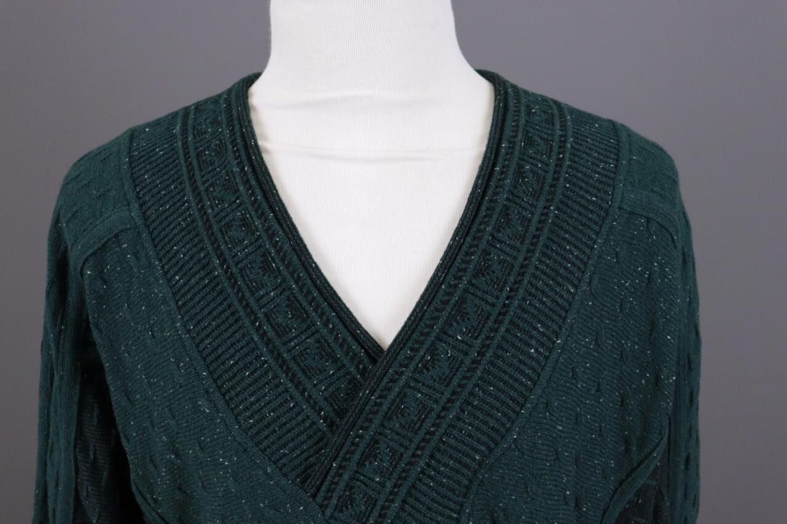 Carlo Colucci Carlo Colucci Personality Wool Green Sweater Size Size 52 Size US M / EU 48-50 / 2 - 5 Thumbnail