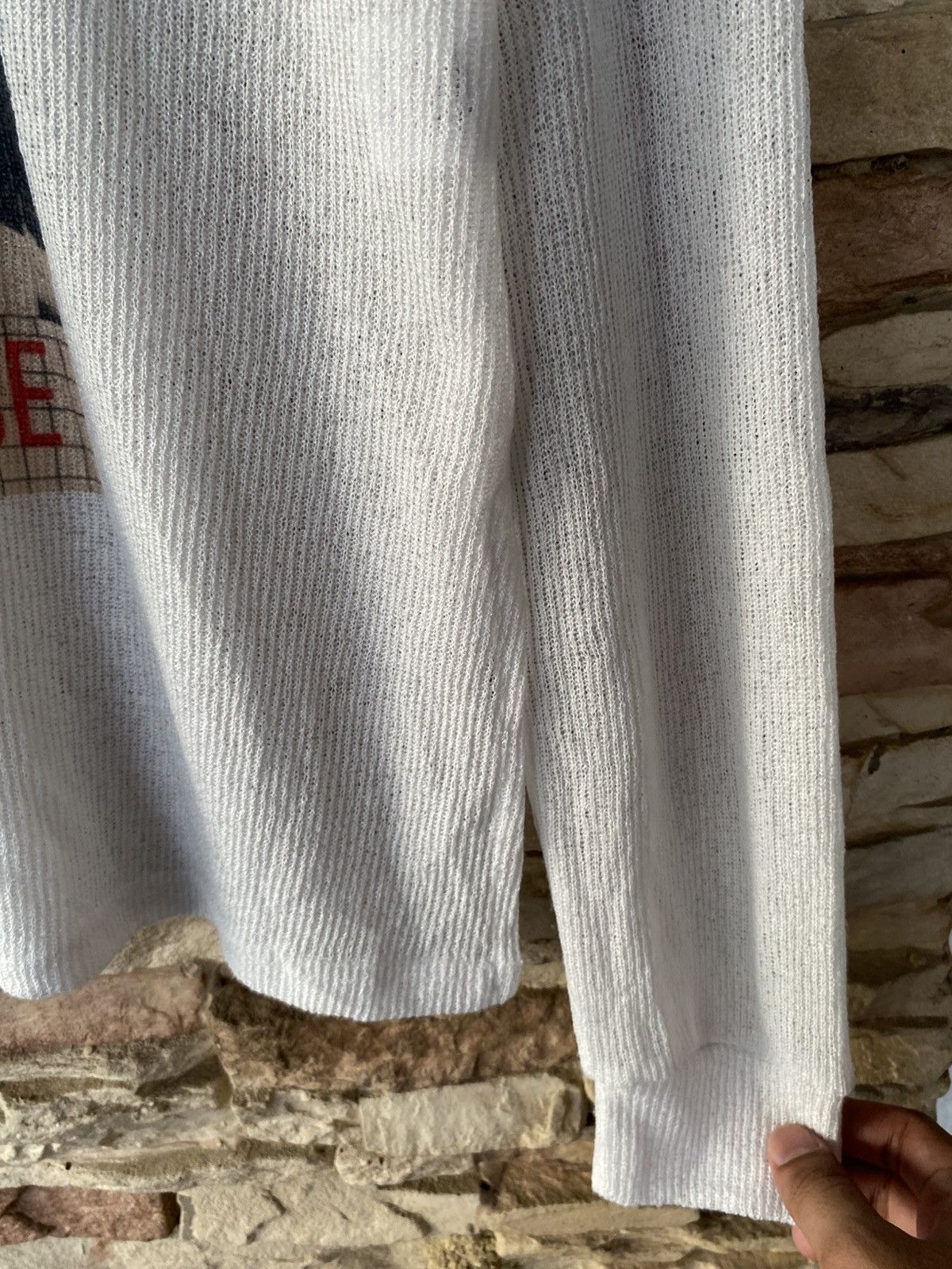 Vintage Vintage Joy Division “Au Plan K” + Digital Dance Brussels 1980 Concert Graphic White Waffle Knit Thermal Long Sleeve Tees Size US M / EU 48-50 / 2 - 4 Thumbnail