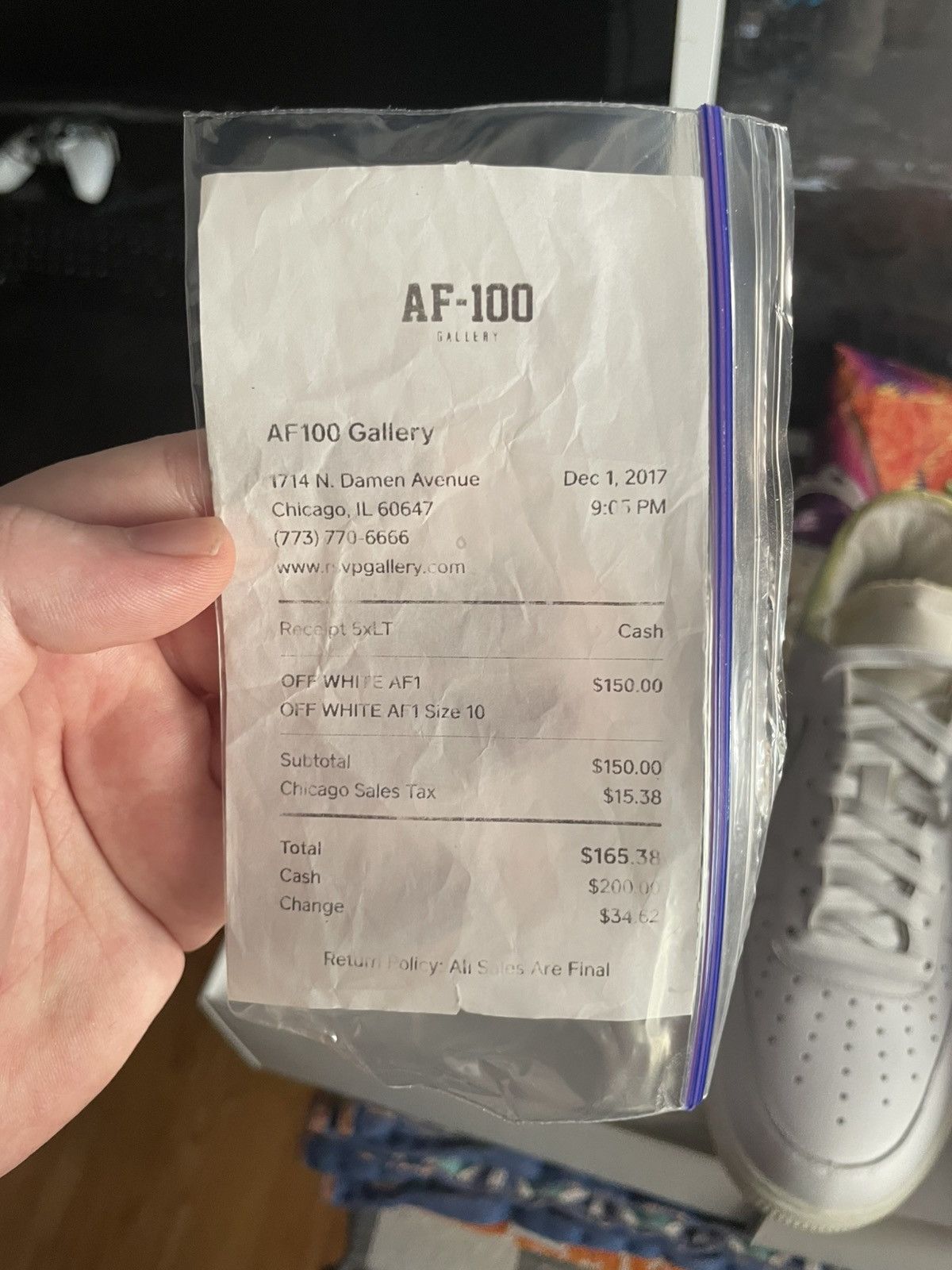 Nike × Off-White Size 10 Off White complexcon AF1 DS box signed by Virgil Size US 10 / EU 43 - 4 Thumbnail