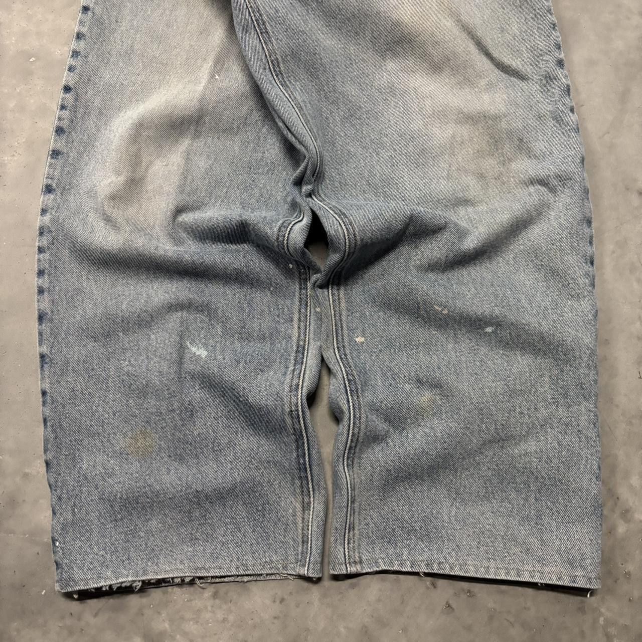 Japanese Brand × Vintage Crazy Vintage Y2K/2000s Baggy Light Wash Denim Jeans! Size US 34 / EU 50 - 6 Thumbnail