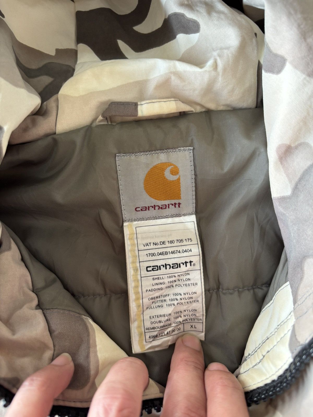 Carhartt Carhartt Camo Jacket Size US XL / EU 56 / 4 - 4 Thumbnail