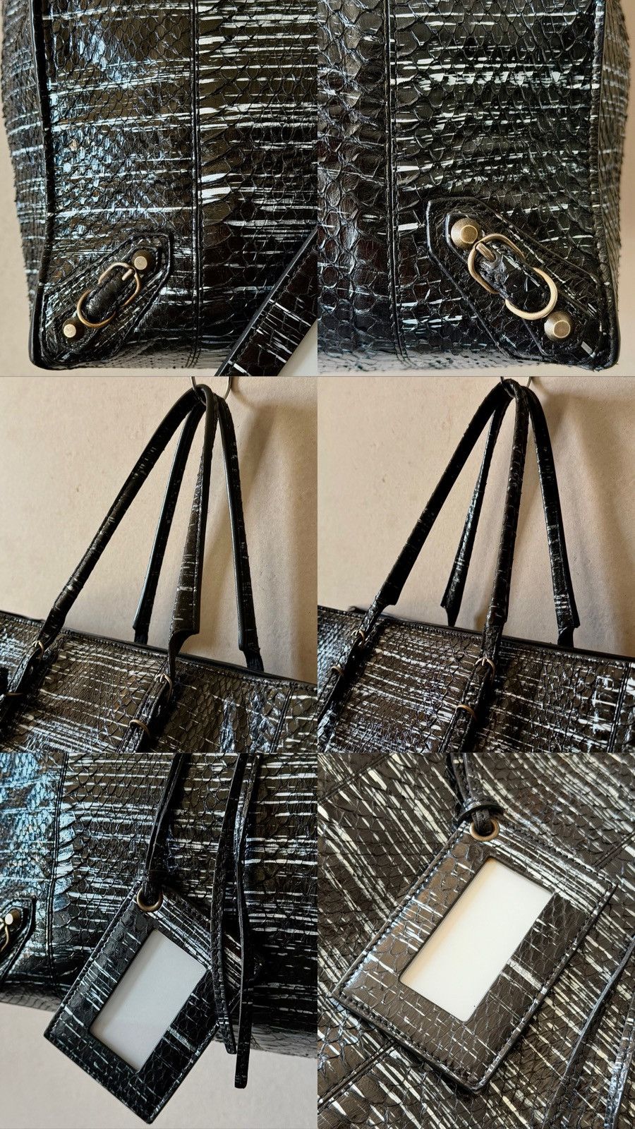 Balenciaga Balenciaga - 2000's - Python A4 - Papier Tote Bag Size ONE SIZE - 23 Thumbnail
