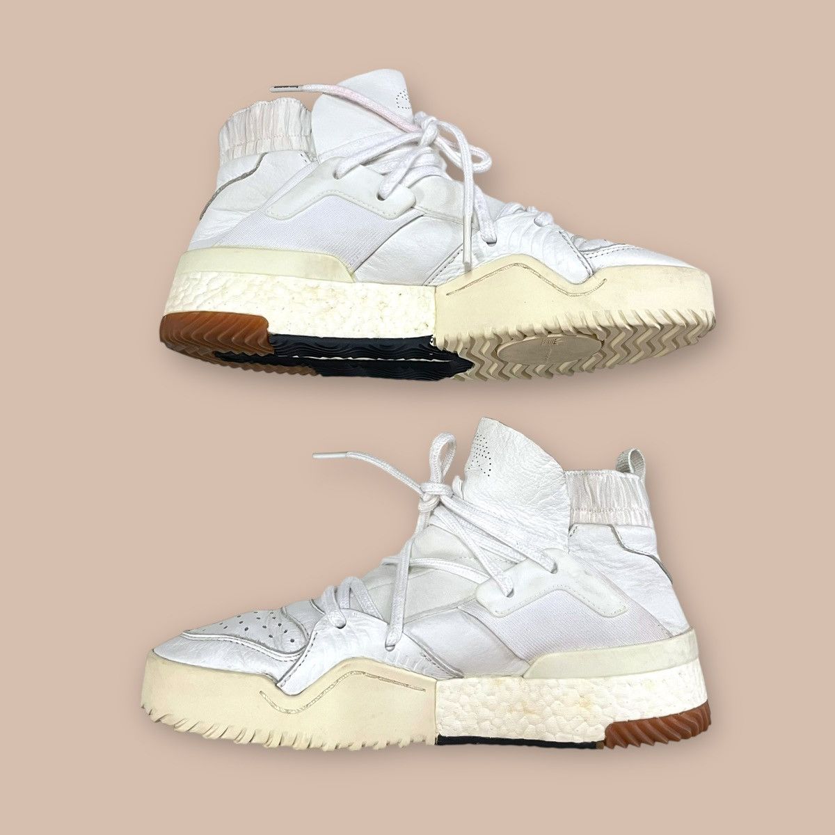 Adidas × Alexander Wang Adidas X Alexander Wang Bball "Triple White" Size US 7.5 / EU 40-41 - 10 Thumbnail