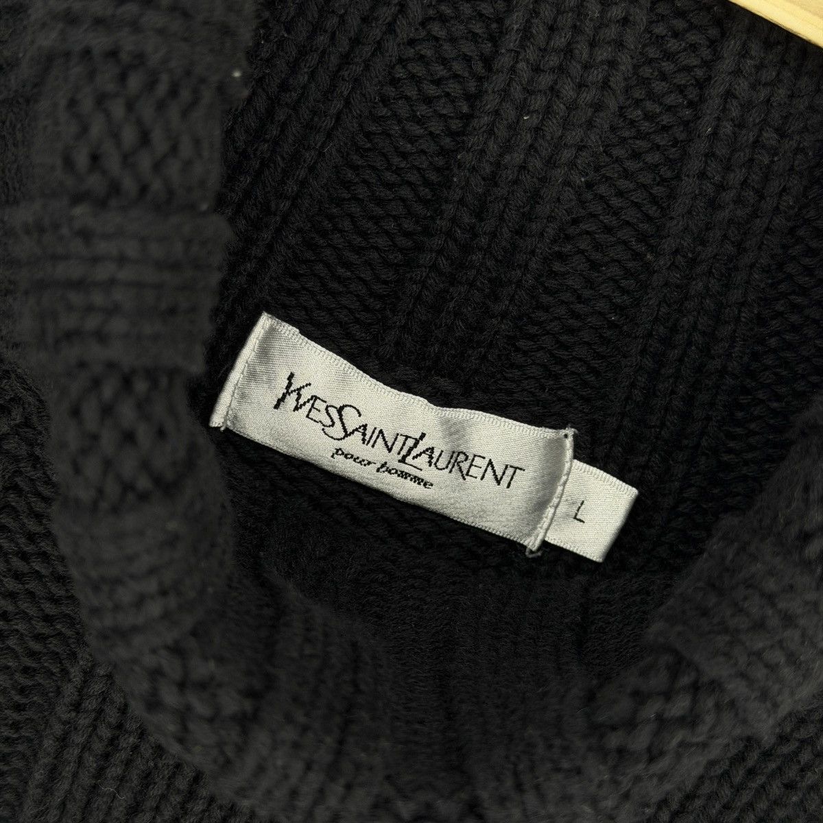 Yves Saint Laurent Thick YSL Sweater Turtleneck Black Yves Saint Vintage Paris Size US L / EU 52-54 / 3 - 5 Thumbnail