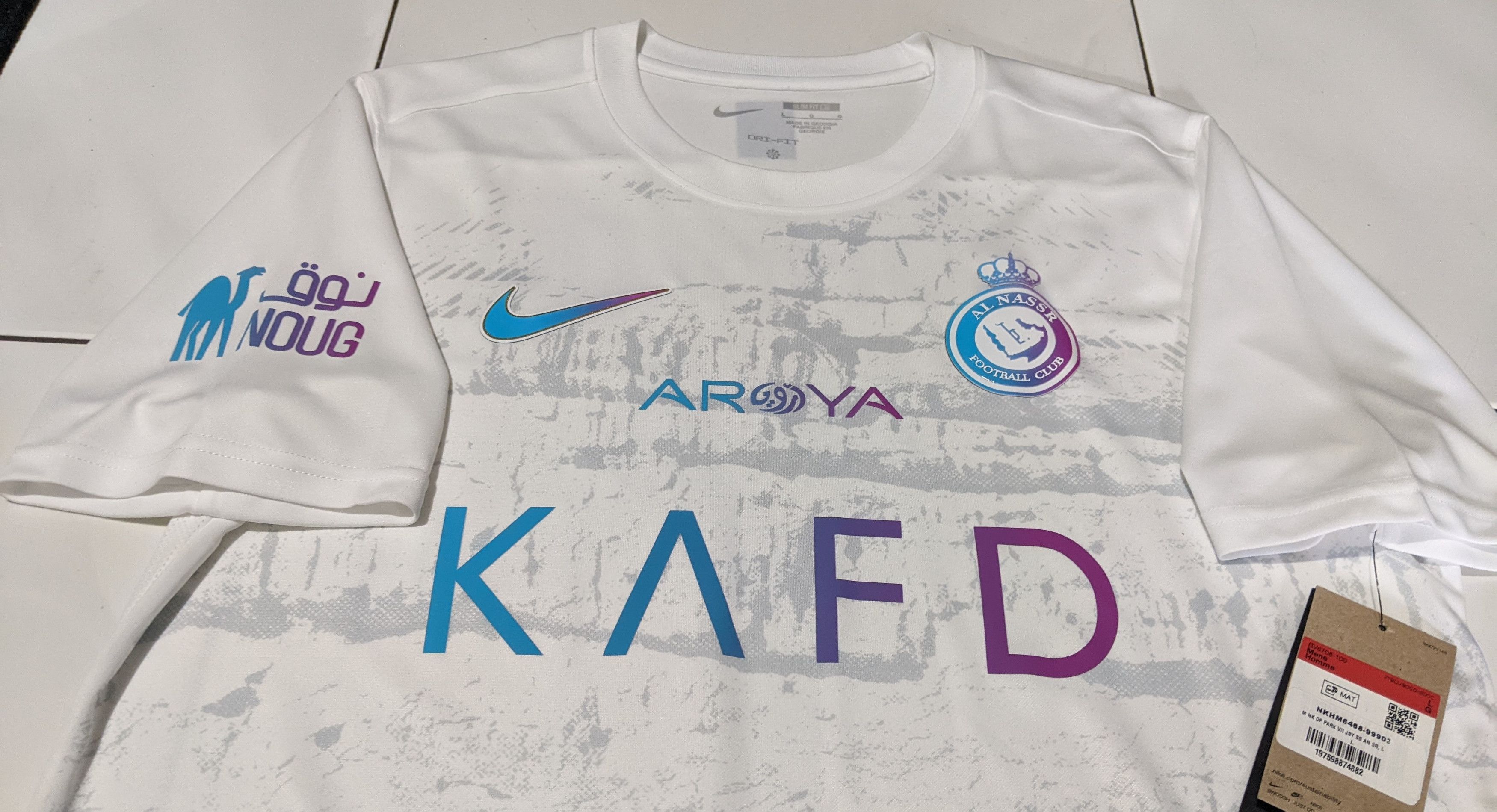 Nike Al Nassr 2023-2024 Away Jersey Cristiano Ronaldo 7 Size US L / EU 52-54 / 3 - 4 Thumbnail