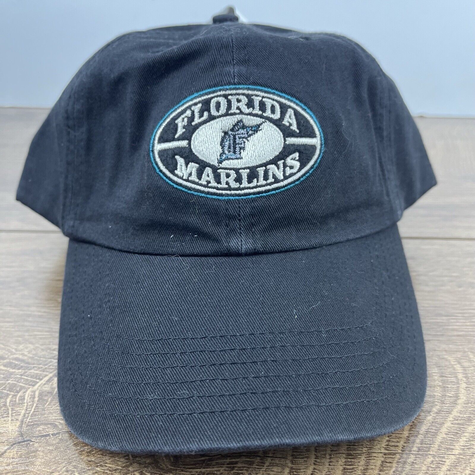 Other Florida Marlins MLB Hat Marlins Black Hat Adjustable Black A Size ONE SIZE - 1 Thumbnail