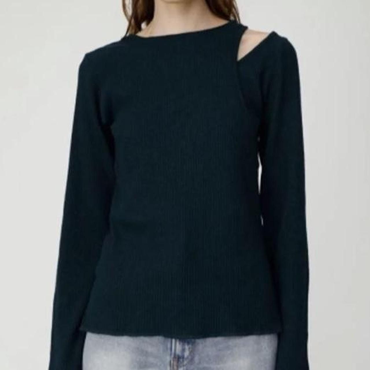 Other Moussy ribbed cut out long sleeve top Size ONE SIZE - 1 Thumbnail