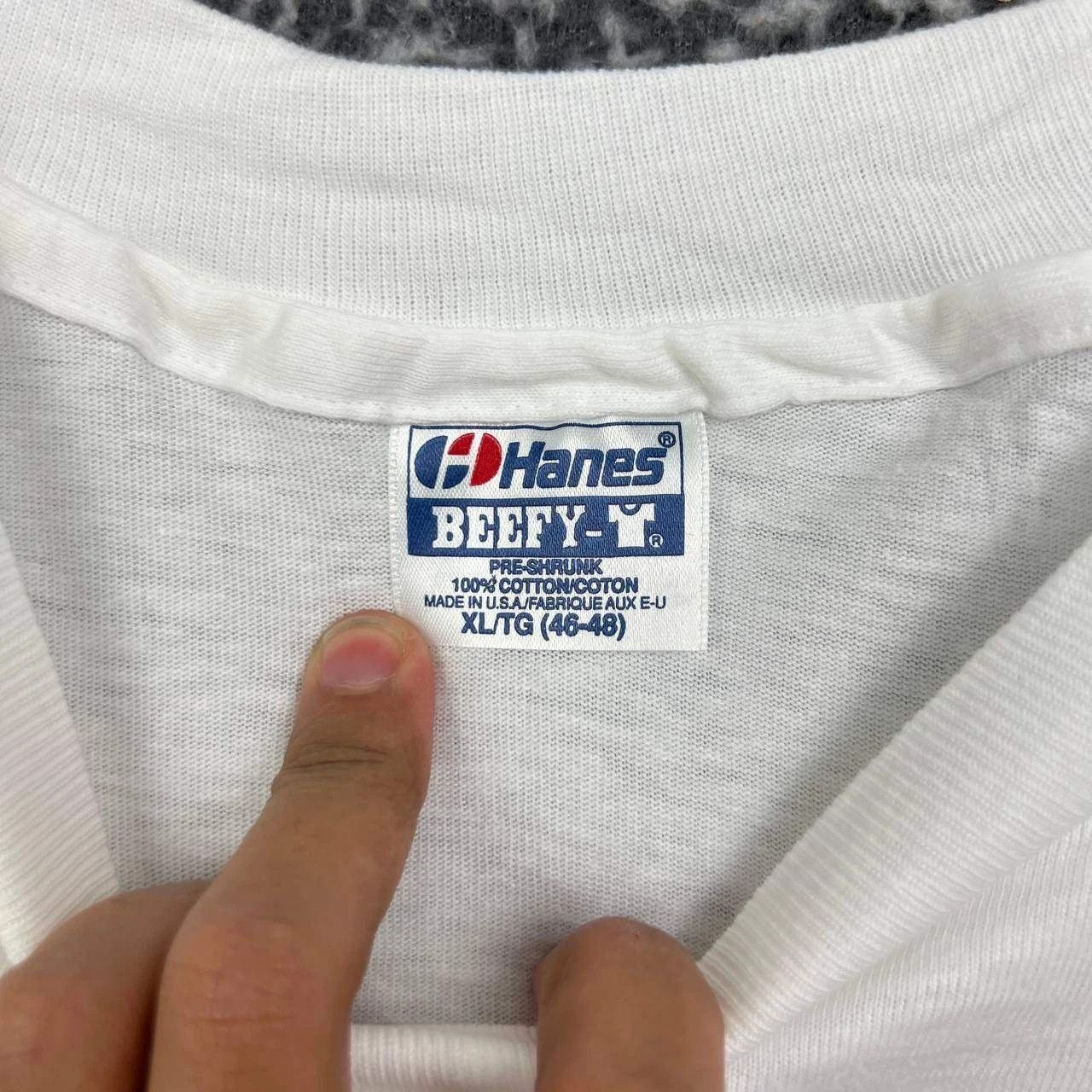 Hanes Vintage America's Cup Shirt Men XL White Beefy Deadstock New Size US XL / EU 56 / 4 - 3 Thumbnail