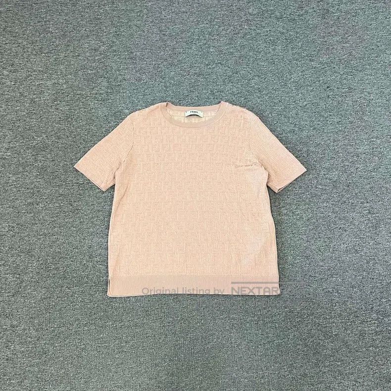 Fendi Fendi Double F Logo Embossed Knit Short Sleeve Size US M / EU 48-50 / 2 - 1 Thumbnail