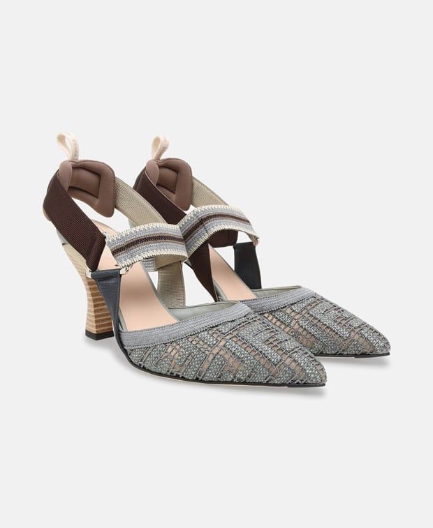 Fendi Colibri Rete Pumps Size US 6.5 / IT 36.5 - 1 Thumbnail