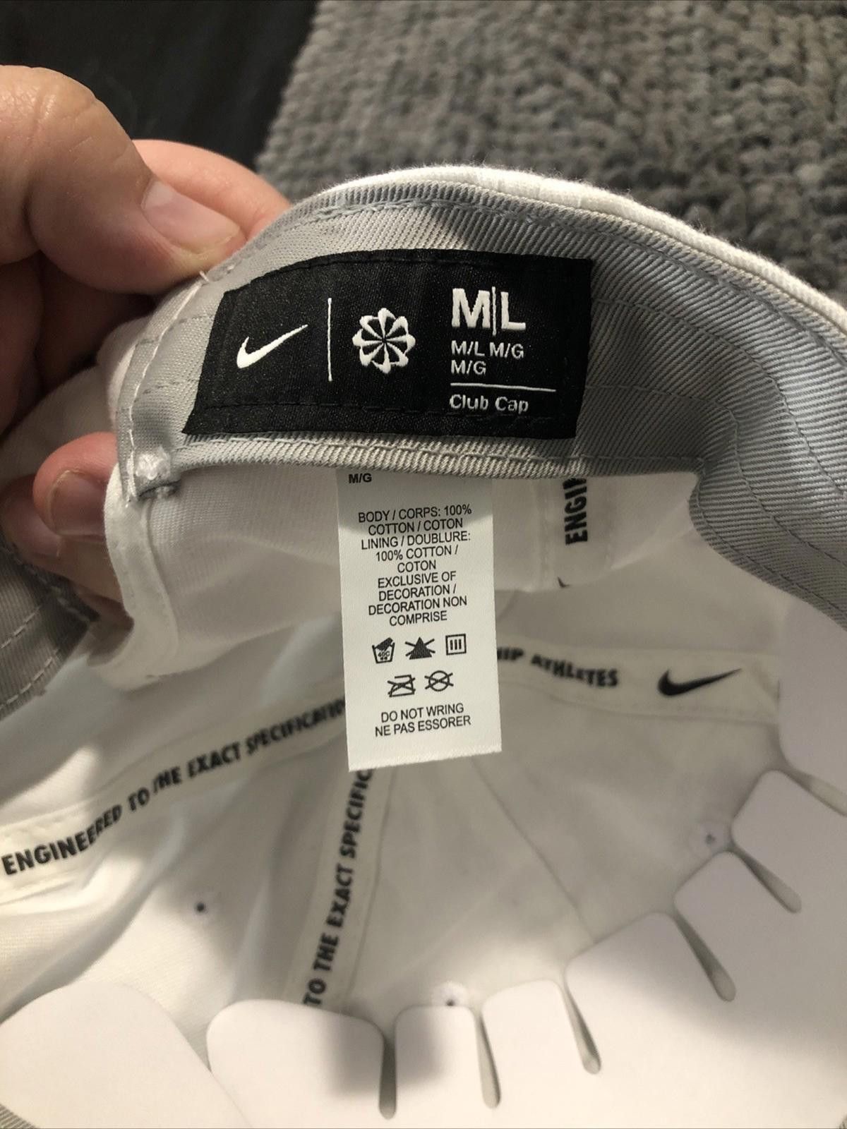 Nike Chicago Bulls Nike Adult White Club Cap M/L NWT Size ONE SIZE - 8 Thumbnail
