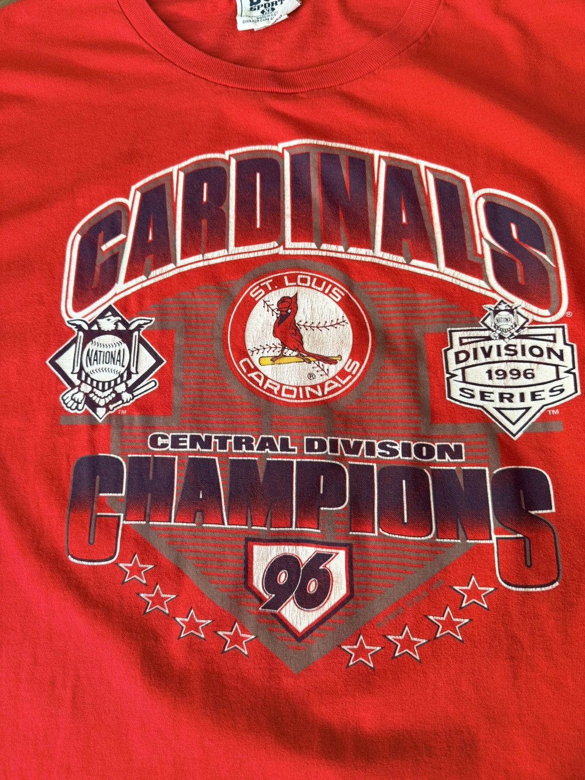 Lee Vintage St. Louis Cardinals 1996 Lee Sports Division Champ Size US XL / EU 56 / 4 - 4 Thumbnail