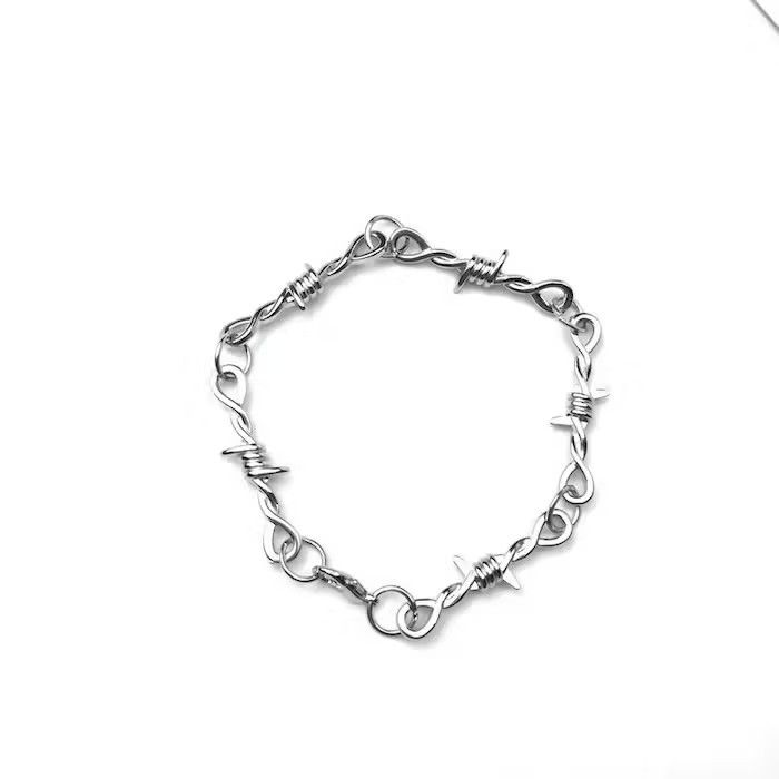 Cuban Link Chain Barbed Wire Little Thorn Bracelt | Grailed