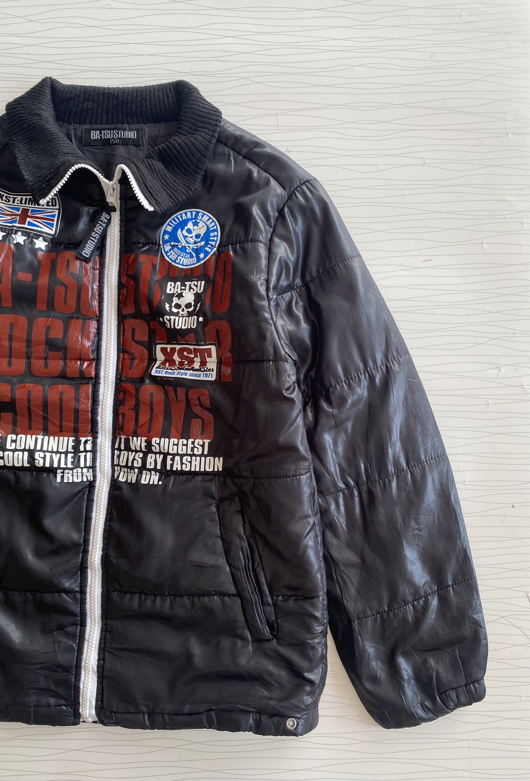 If Six Was Nine × Japanese Brand × Le Grande Bleu (L.G.B.) Batsu Studio Patches Skulls Rockstar Military Hooded Jacket Size US L / EU 52-54 / 3 - 4 Thumbnail