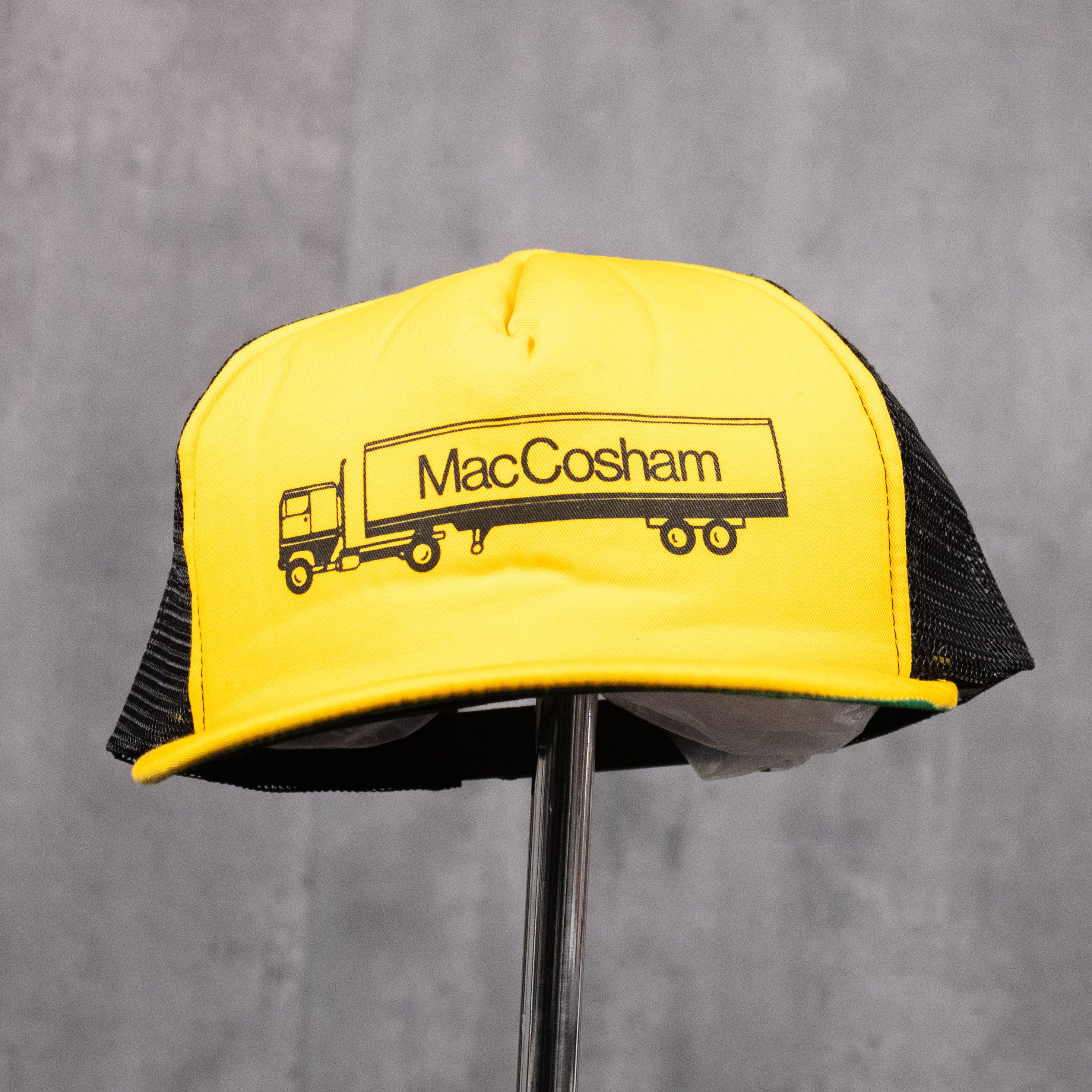 Vintage Vintage 1980's Adwear Watson Maccosham Trucker Hat Size ONE SIZE - 1 Thumbnail