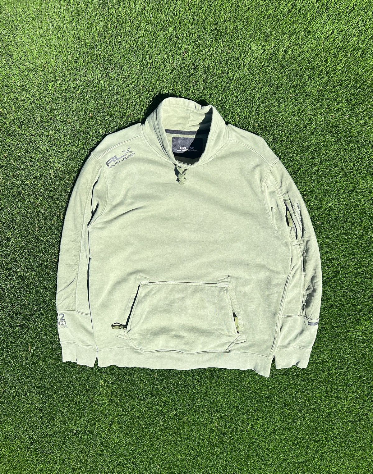 RLX Ralph Lauren RLX Ralph Drawstring Mock Neck Sweatshirt Size US L / EU 52-54 / 3 - 3 Thumbnail
