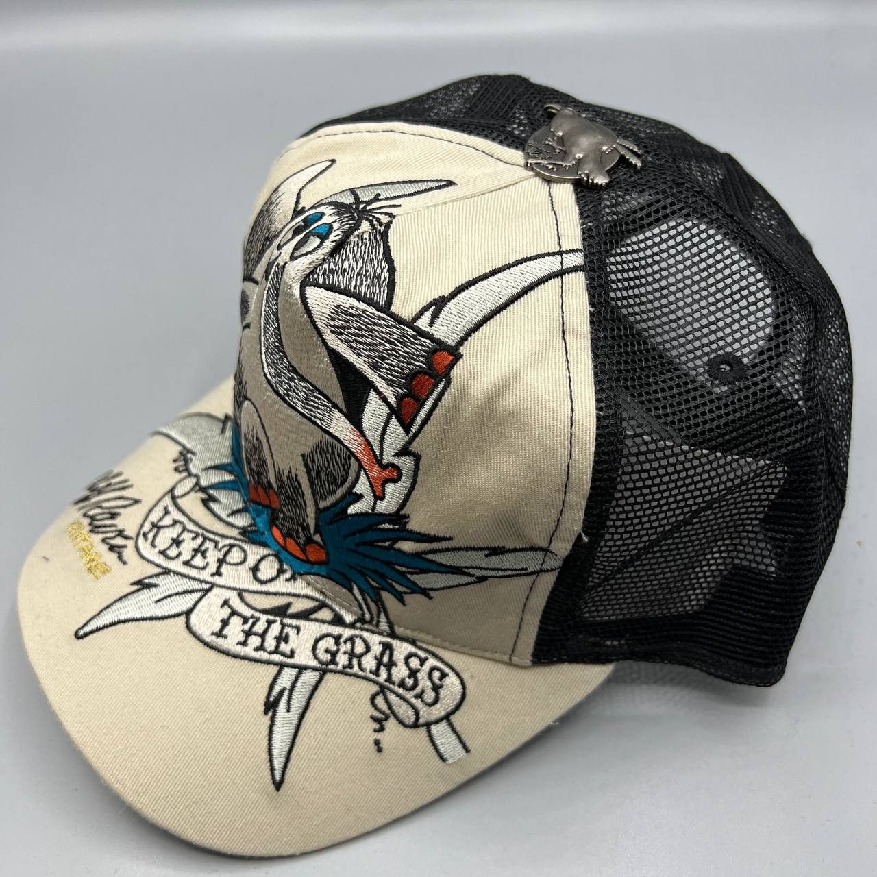 Ed Hardy Vintage Cliff Raven Hat Japanese tattoo Snap back Trucker ...