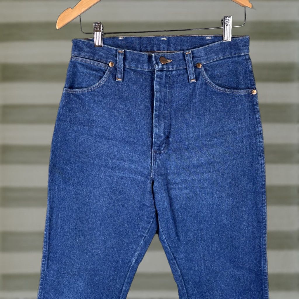 Wrangler VINTAGE Wrangler Jeans Womens 11x34 Cowboy Cut Denim 13MWZG Rodeo 80s Made USA Jeans Boots? Size 32" / US 10 / IT 46 - 1 Thumbnail