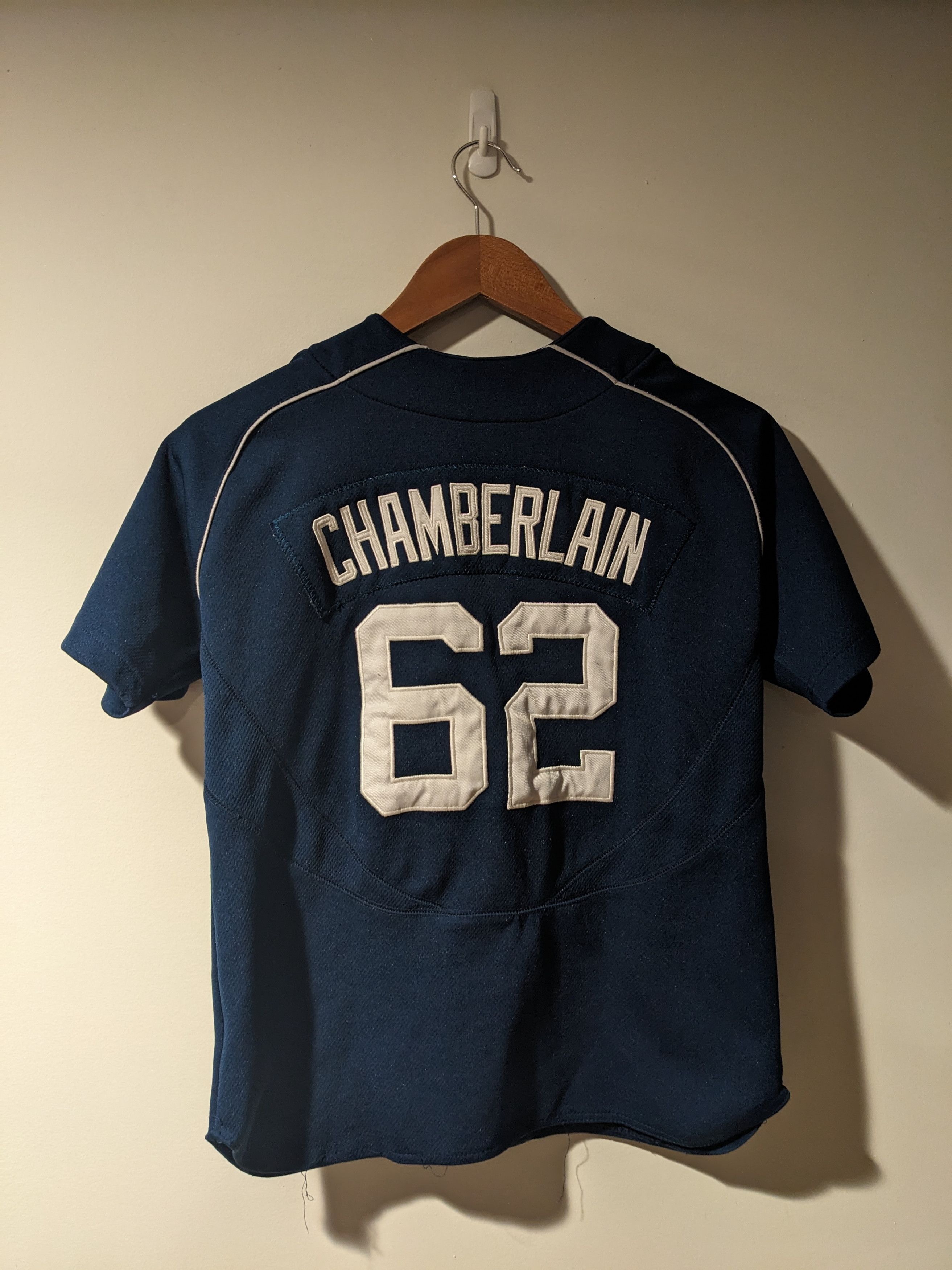 New York Yankees × Nike × Vintage Vintage Y2K New York Yankees Chamberlain Nike Kids Jersey Size US M / EU 48-50 / 2 - 9 Thumbnail