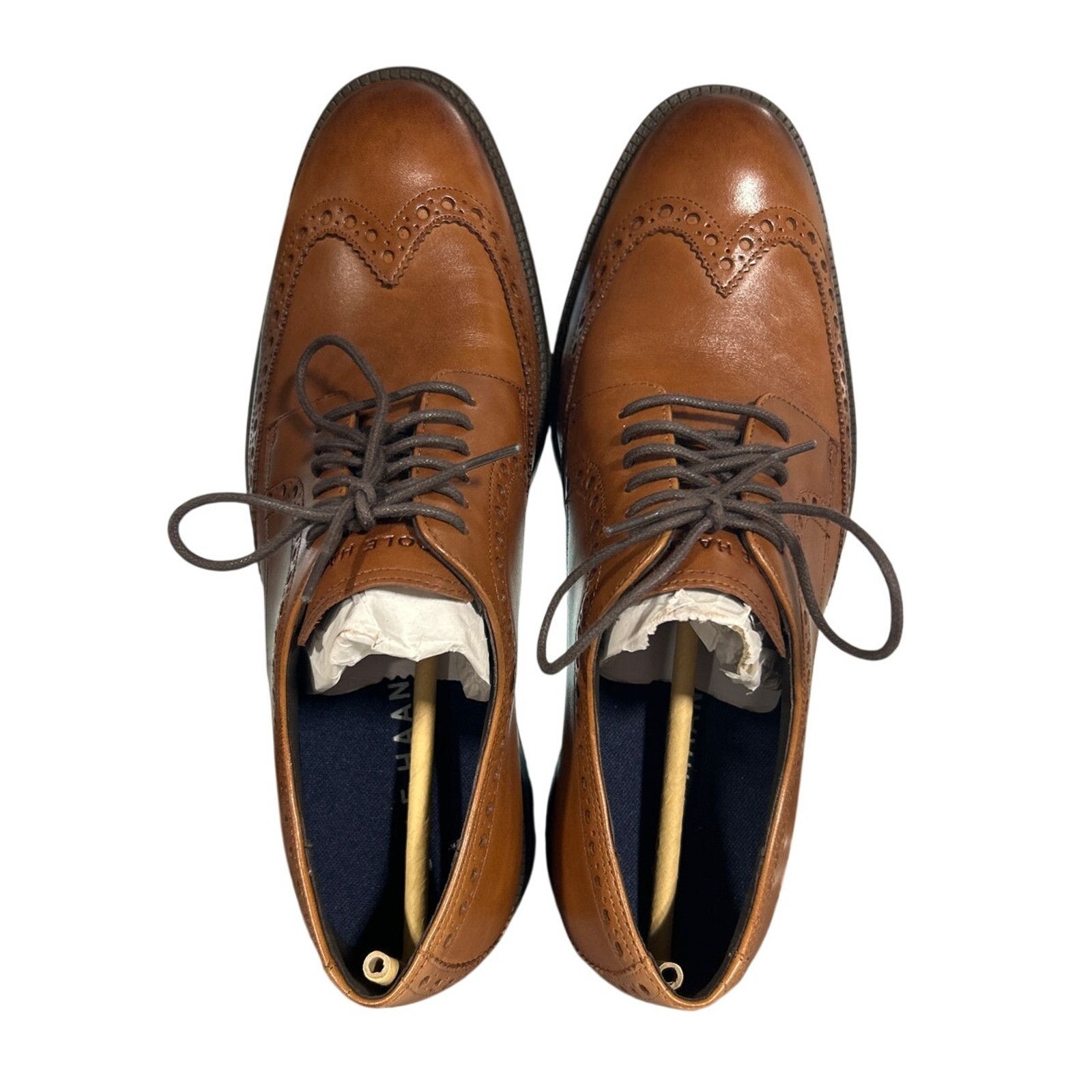 Cole Haan New In Box Cole Haan Men Size 8 Leather Wing Oxford Shoes Size US 8 / EU 41 - 7 Thumbnail