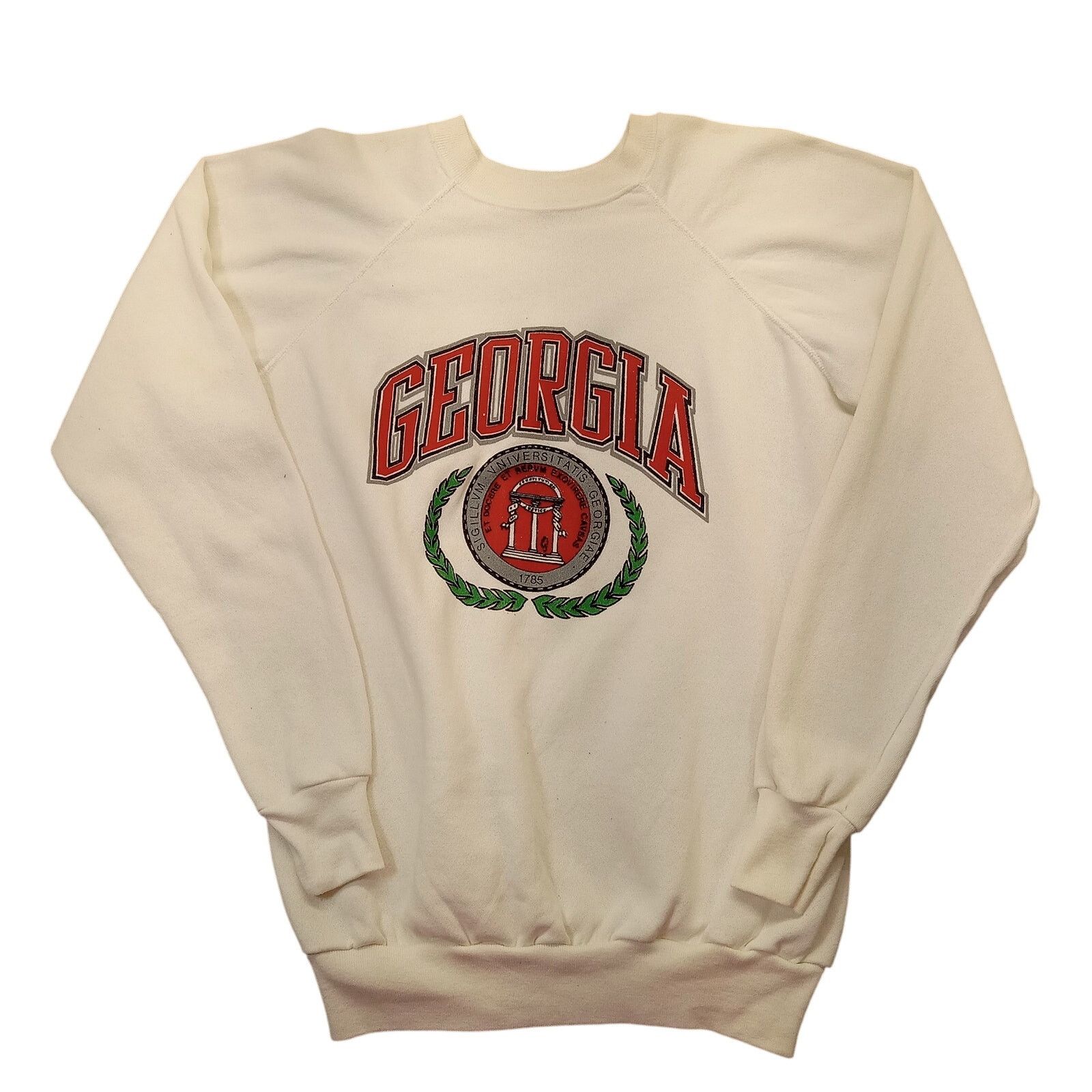 & Other Stories Vintage Georgia Sweatshirt XL Men's White Sun Tag Size US XL / EU 56 / 4 - 1 Thumbnail
