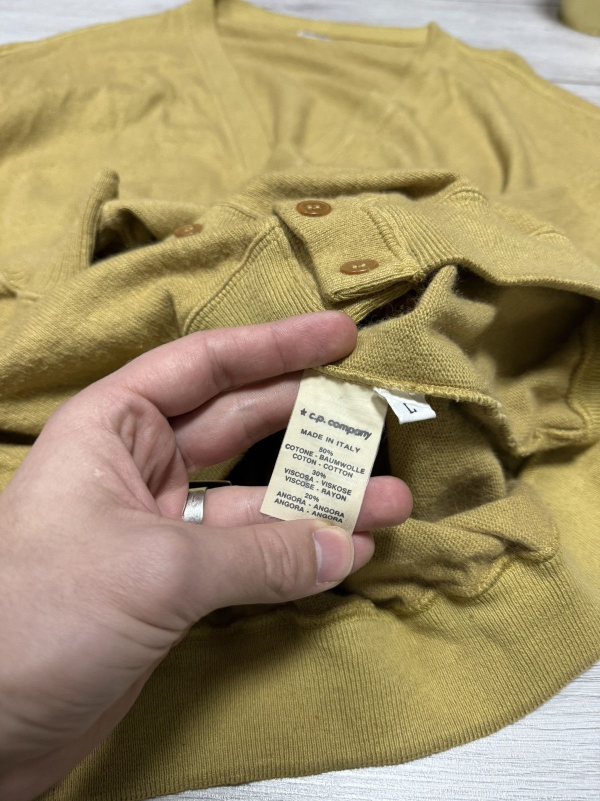 C.P. Company CP company Angora 90s Massimo Osti buttons cardigan sweater Size US L / EU 52-54 / 3 - 3 Thumbnail