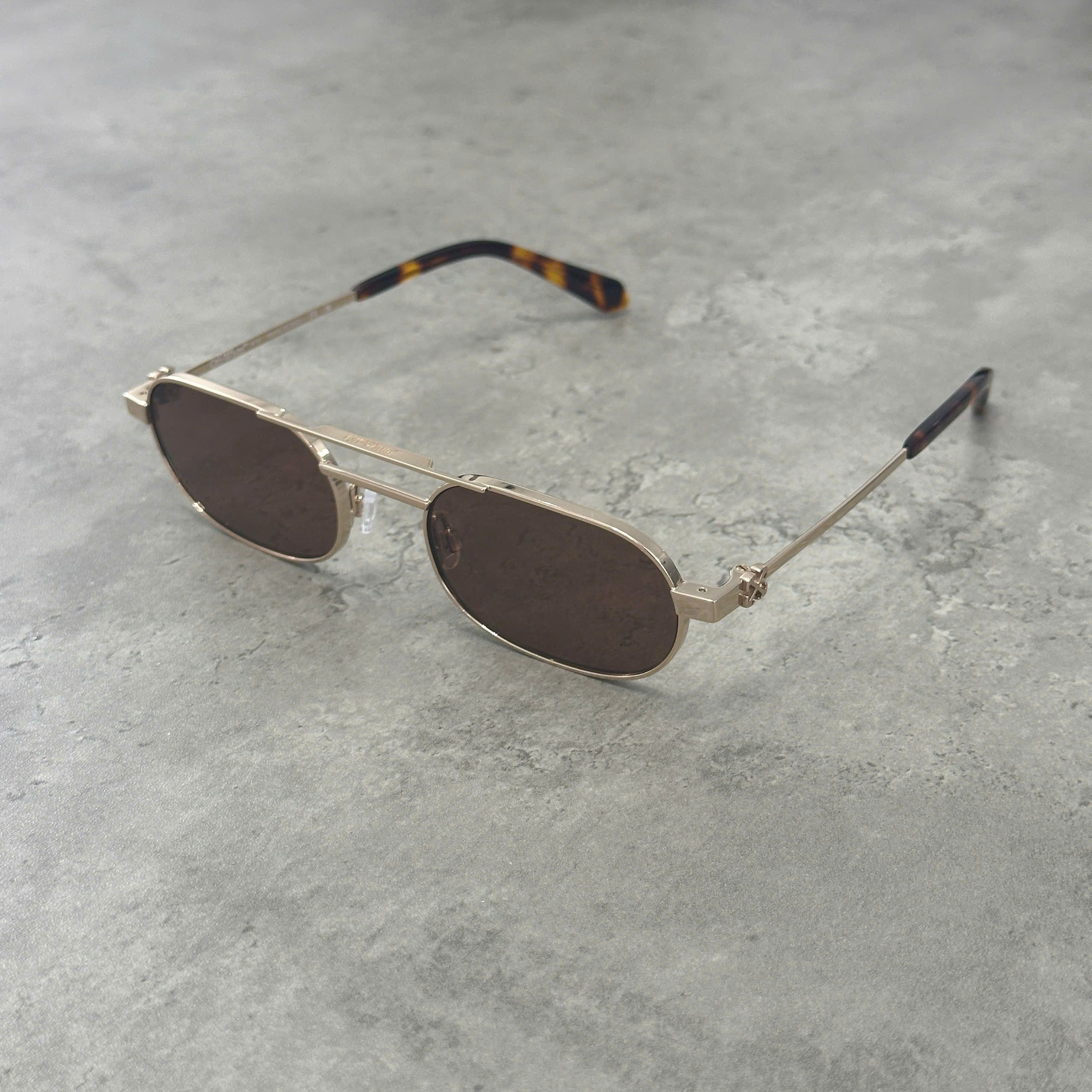 Off-White OFF WHITE Vaiden Oval Frame Sunglasses Size ONE SIZE - 1 Thumbnail