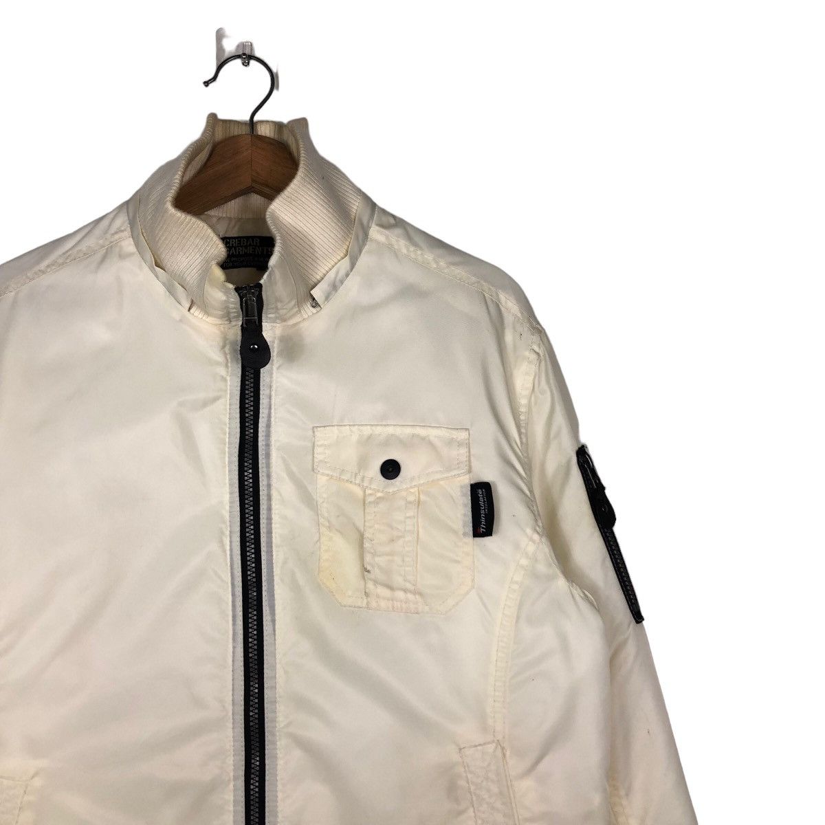 Japanese Brand 🔥Vintage Bomber Jacket Crebar Garments Inspire Issey Miyake Size US L / EU 52-54 / 3 - 6 Thumbnail